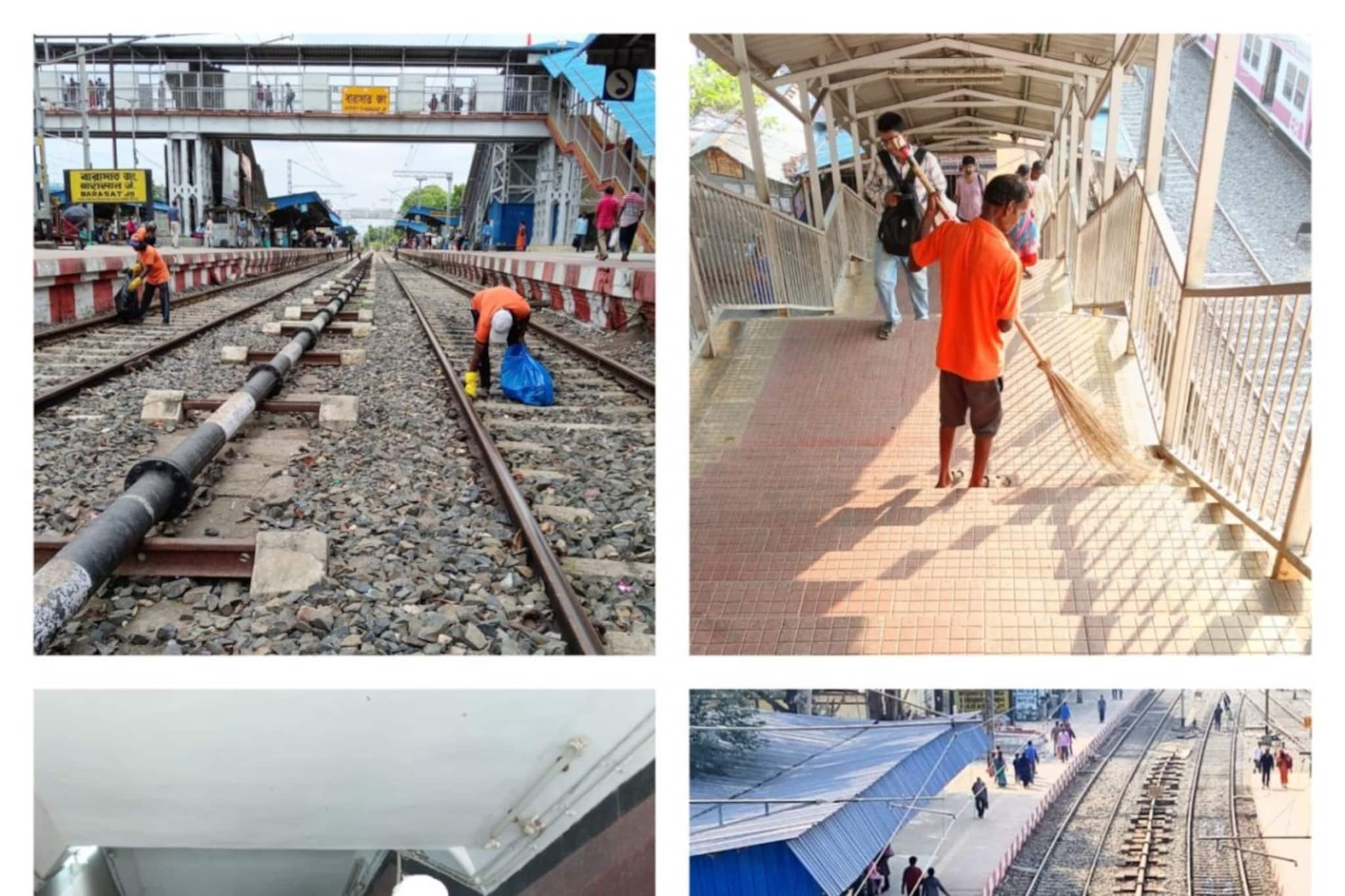 প্রজাতন্ত্র দিবসে ঝাঁ চকচকে শিয়ালদহ ডিভিশন! স্টেশনের প্রতিটি কোণে মেগা স্বচ্ছতা কর্মসূচি