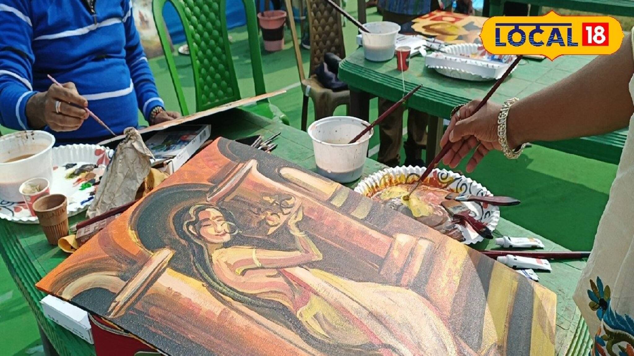 ক্যানভাসে ফিরল হারানো ঐতিহ্য! আন্তর্জাতিক শিল্পীদের নিয়ে তমলুকে আর্ট ওয়ার্কশপ