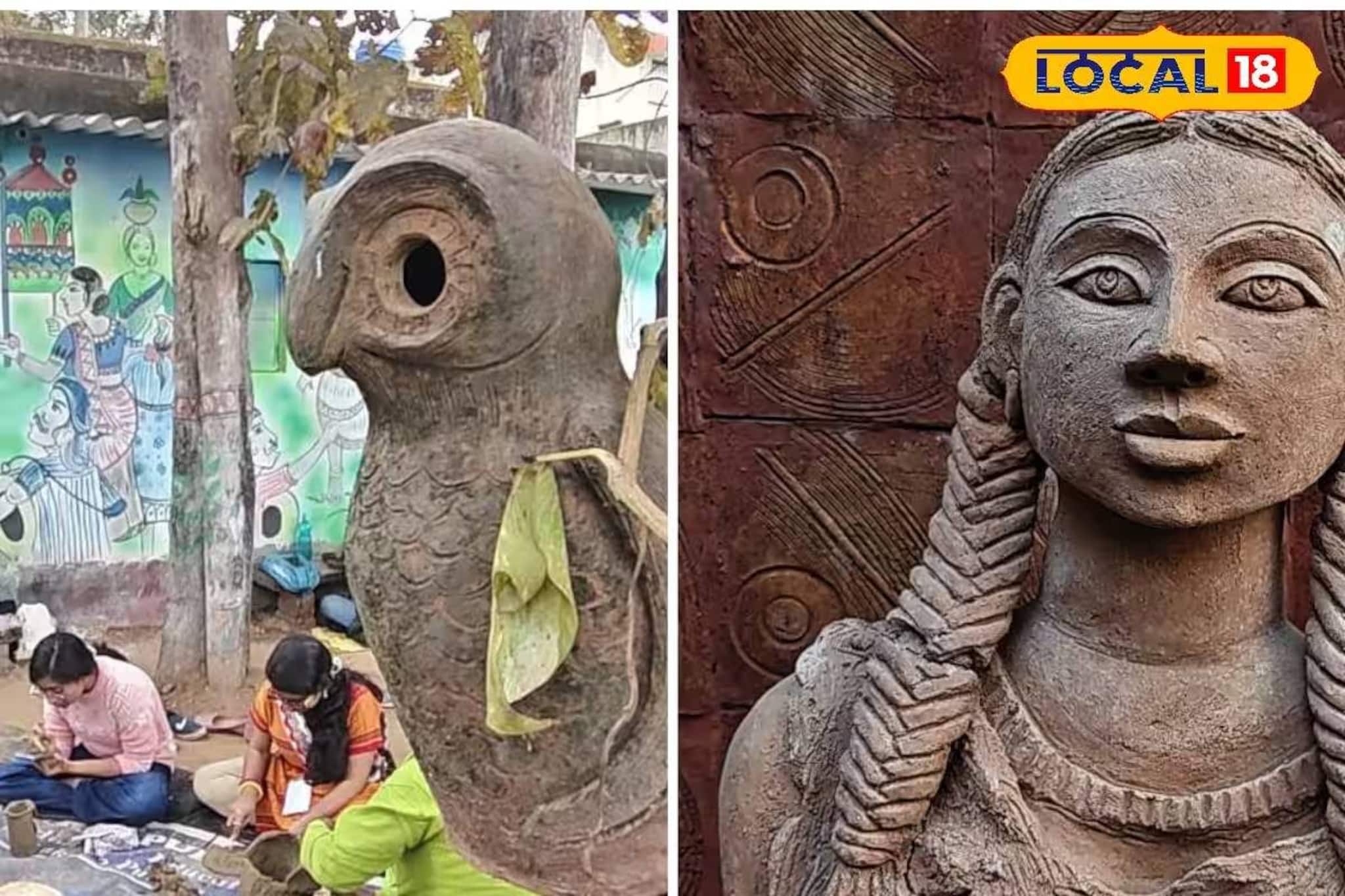 টেরাকোটা শিল্পে নতুন দিগন্ত! হিউম্যান ফিগারে তাক লাগানো কাজ