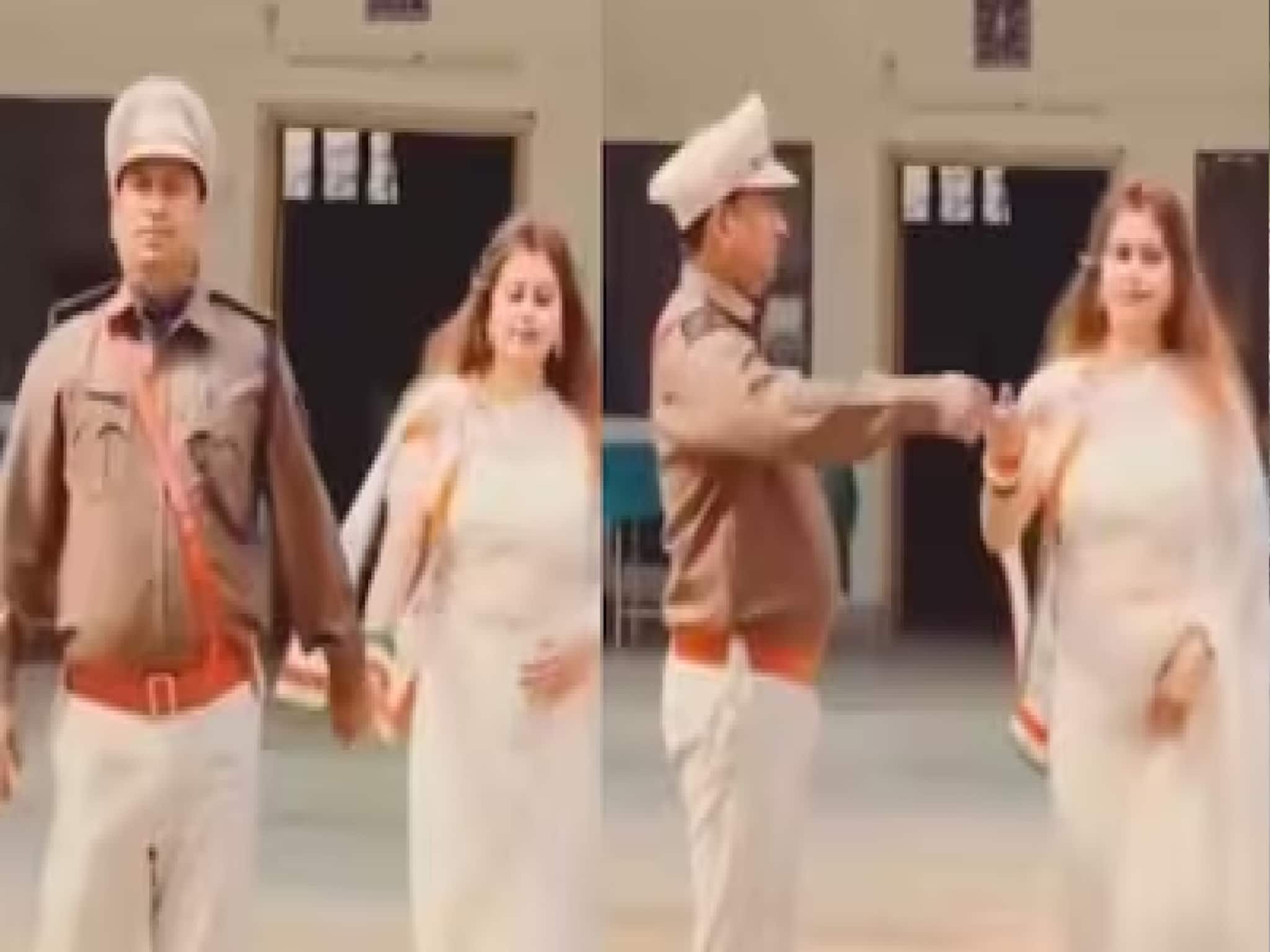 থানার সামনে দাঁড়িয়ে স্ত্রীয়ের সঙ্গে রিল, ভিডিও ভাইরাল হতেই মারাত্মক কাণ্ড রাঁচিতে! এবার? থানার সামনে দাঁড়িয়ে স্ত্রীয়ের সঙ্গে রিল, ভিডিও ভাইরাল হতেই মারাত্মক কাণ্ড রাঁচিতে! এবার?