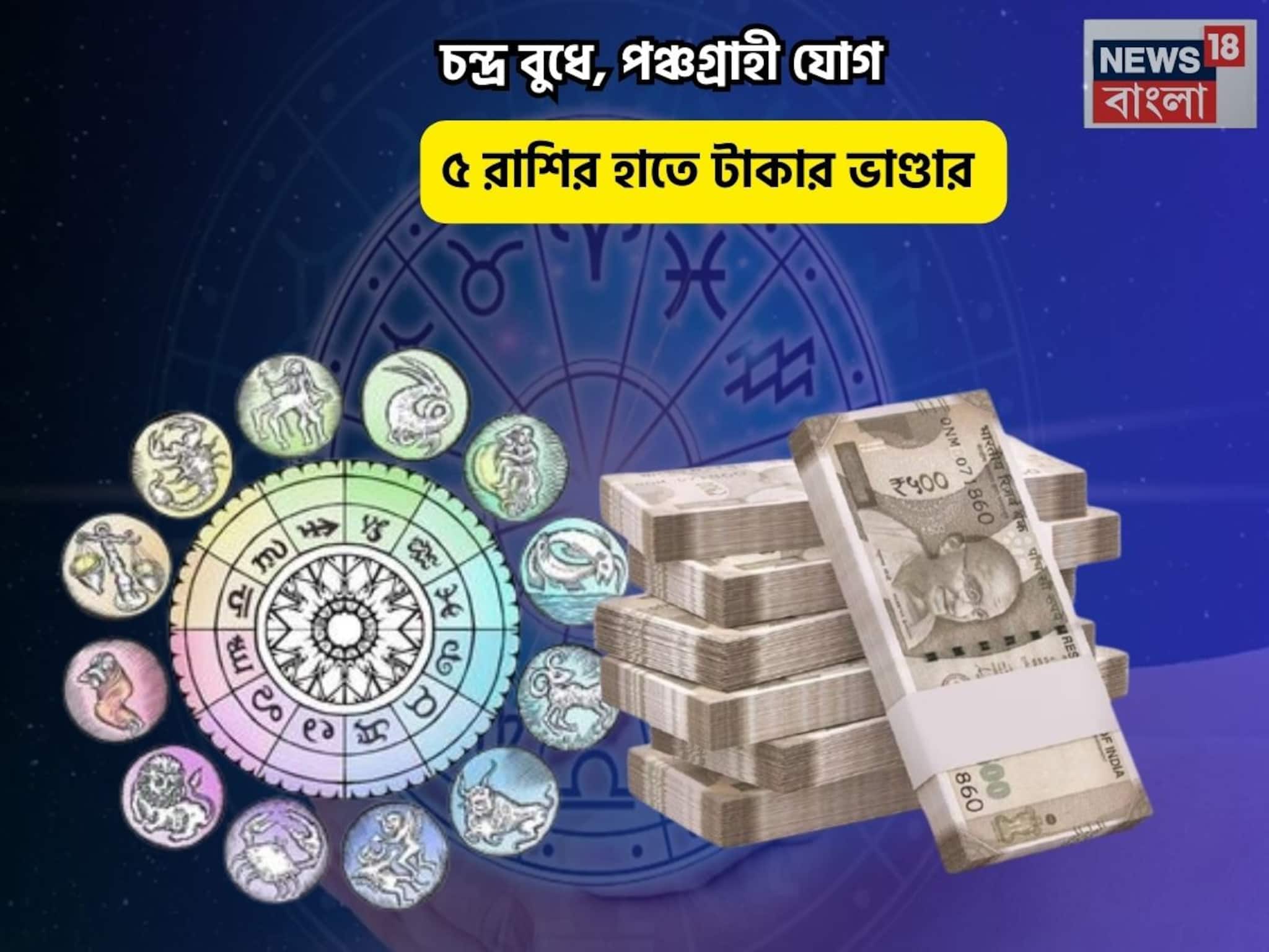 আলিবাবার গুহায় পা দেবেন,সোনার ভাগ্য!চন্দ্র বুধে,পঞ্চগ্রাহী যোগে ৫রাশির হাতে টাকার ভাণ্ডার