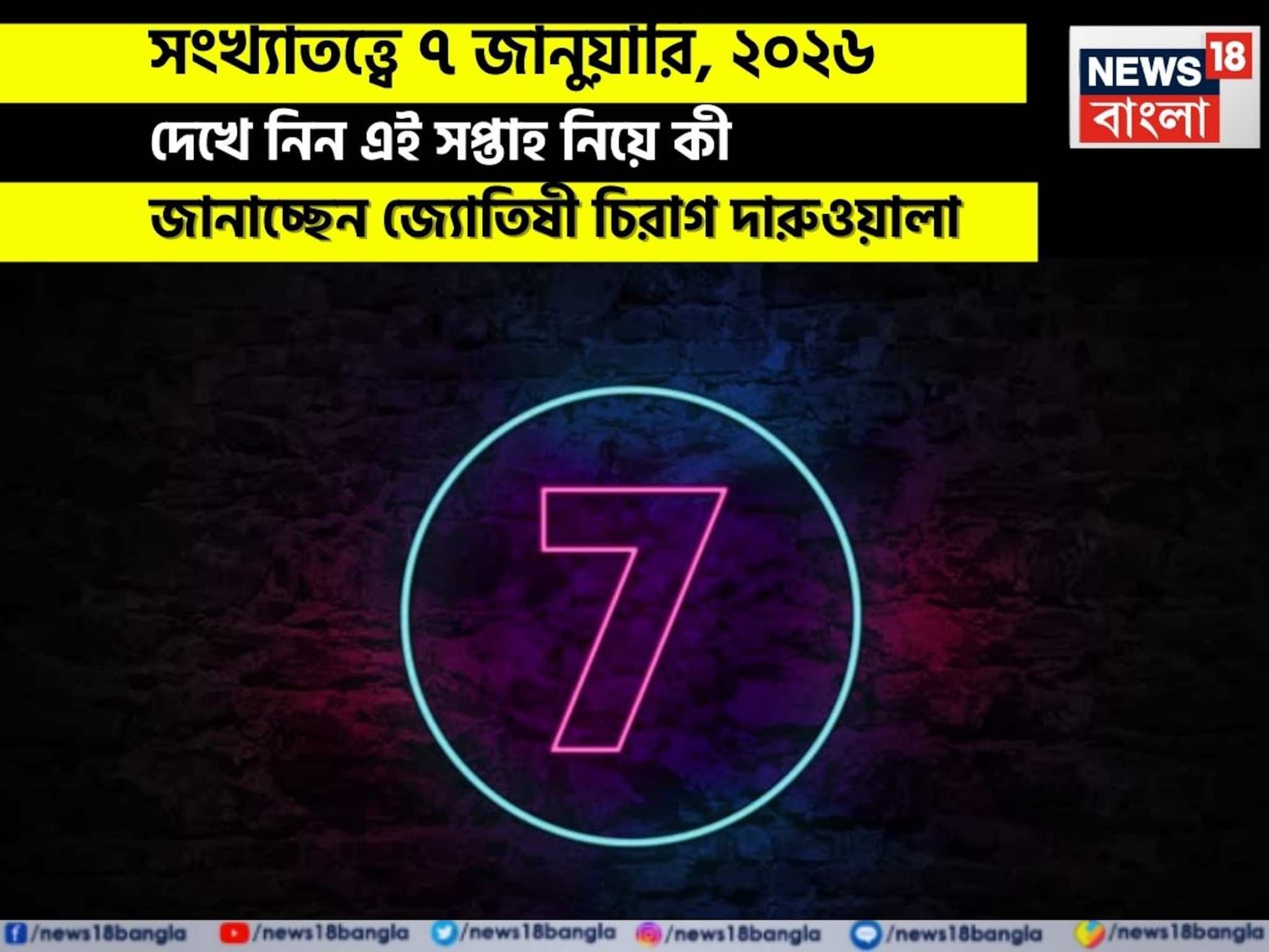 সংখ্যাতত্ত্বে ৭ জানুয়ারি, কেমন যাবে আজকের দিন? জানাচ্ছেন জ্যোতিষী চিরাগ দারুওয়ালা