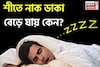 শীতের রাতে সঙ্গীর নাক ডাকার গর্জনে ঘুমের দফারফা? সহজ টোটকা জানুন! পালাবে নাক ডাকার সমস্যা!