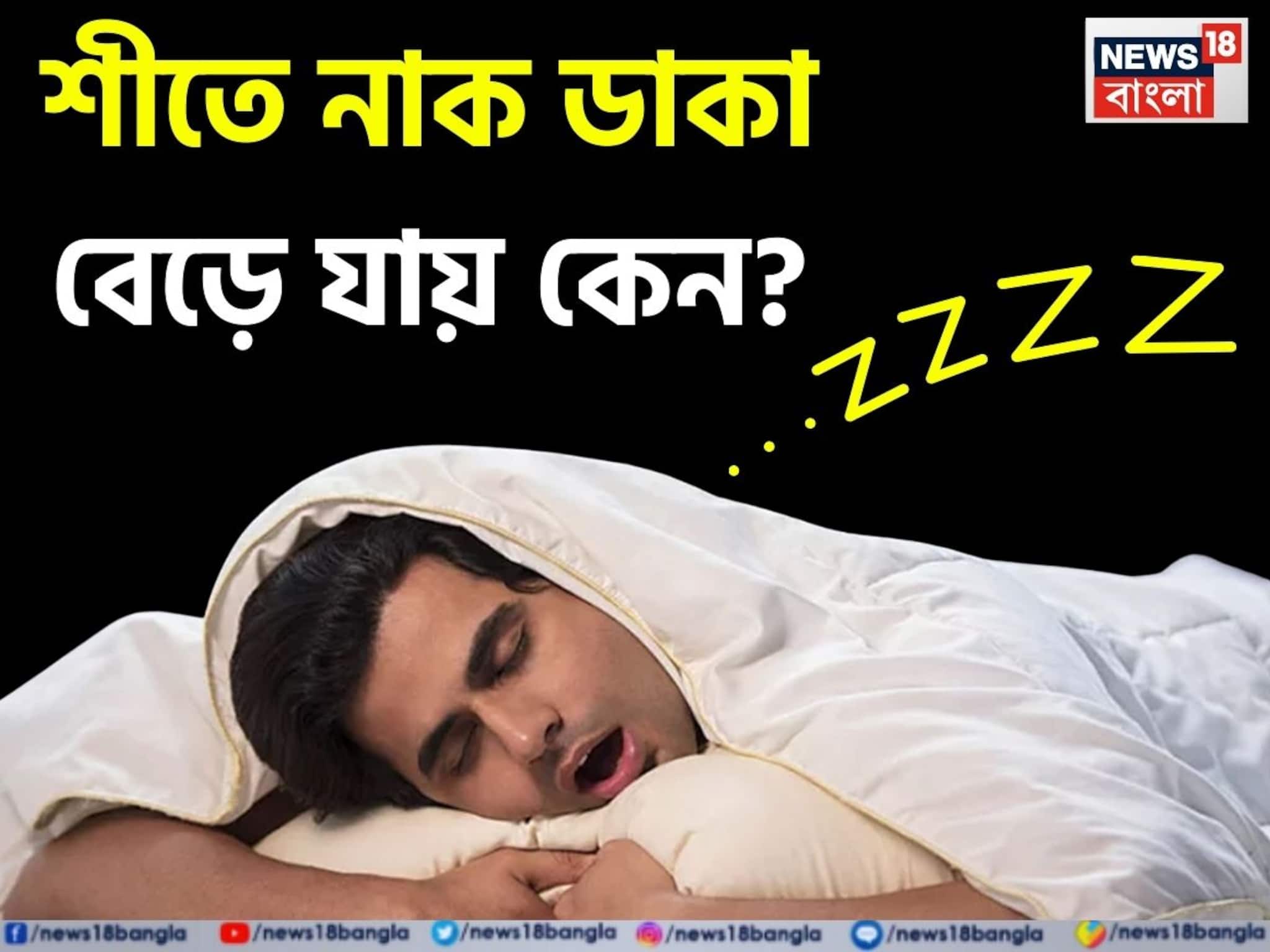 শীতের রাতে সঙ্গীর নাক ডাকার গর্জনে ঘুমের দফারফা? সহজ টোটকা জানুন! পালাবে নাক ডাকার সমস্যা!