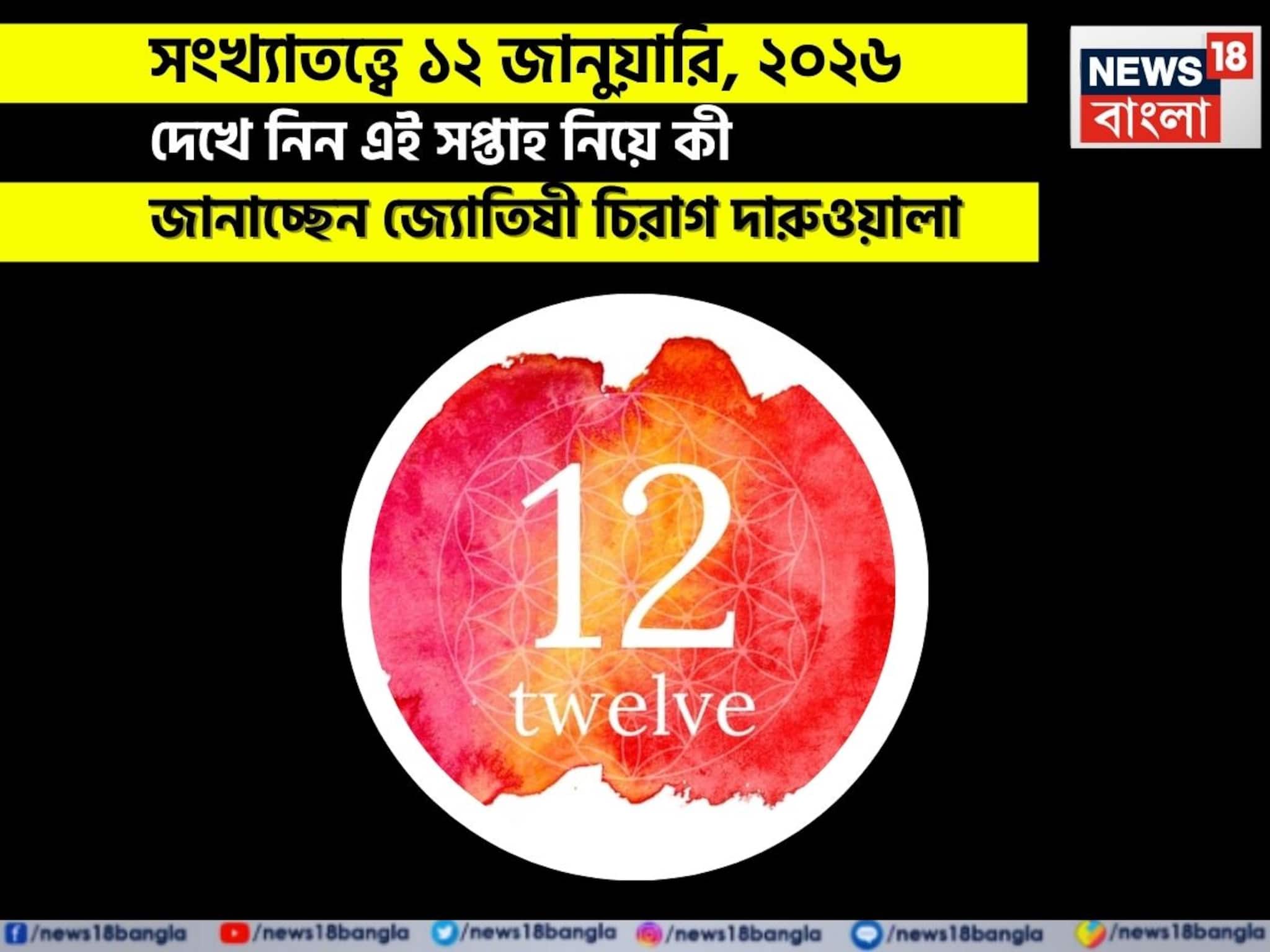 সংখ্যাতত্ত্বে ১২ জানুয়ারি,কেমন যাবে আজকের দিন; জানাচ্ছেন জ্যোতিষী চিরাগ দারুওয়ালা