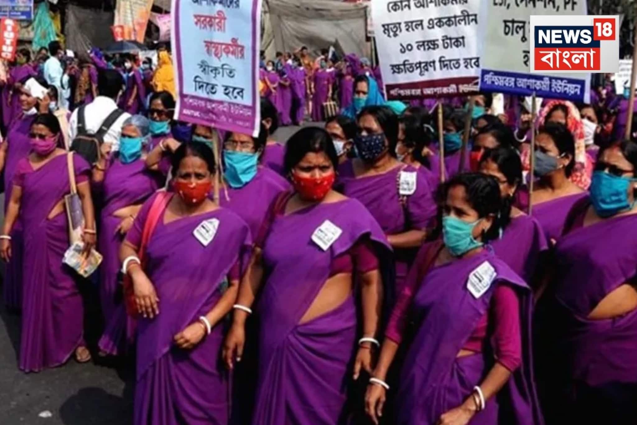 ১৫ হাজার টাকা বেতনসহ একাধিক দাবিতে আশা কর্মীদের অভিযান, স্বাস্থ্য ভবনে সকাল থেকেই পুলিশ