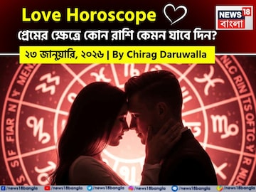 ২৩ জানুয়ারি, ২০২৬- কেমন যাবে আজকের প্রেমজীবন, জানাচ্ছেন জ্যোতিষী চিরাগ দারুওয়ালা ২৩ জানুয়ারি, ২০২৬- কেমন যাবে আজকের প্রেমজীবন, জানাচ্ছেন জ্যোতিষী চিরাগ দারুওয়ালা