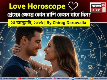 ২৫ জানুয়ারি, ২০২৬- কেমন যাবে আজকের প্রেমজীবন, জানাচ্ছেন জ্যোতিষী চিরাগ দারুওয়ালা