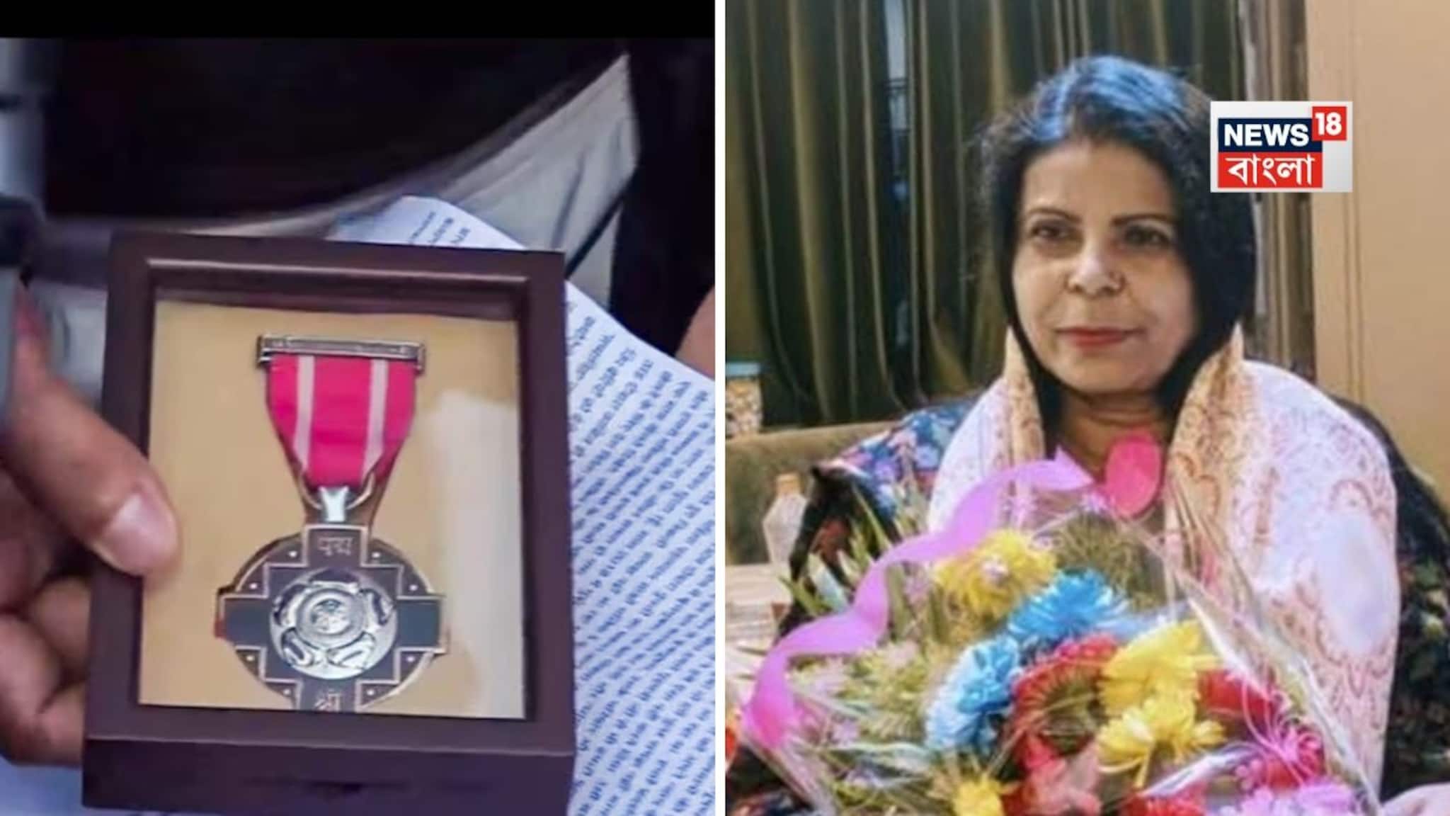 শিল্পকলায় অনবদ্য অবদান!পদ্মশ্রী পেলেন সিউড়ীর তৃপ্তি মুখোপাধ্যায়