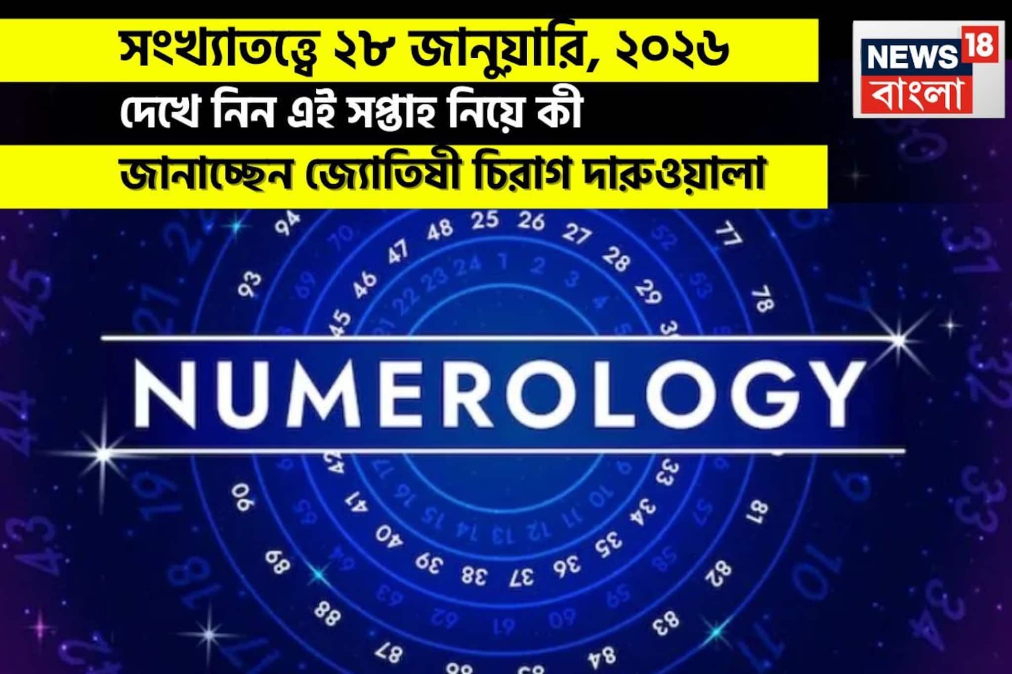 সংখ্যাতত্ত্বে ২৮ জানুয়ারি, কেমন যাবে আজকের দিন? জানাচ্ছেন জ্যোতিষী চিরাগ দারুওয়ালা