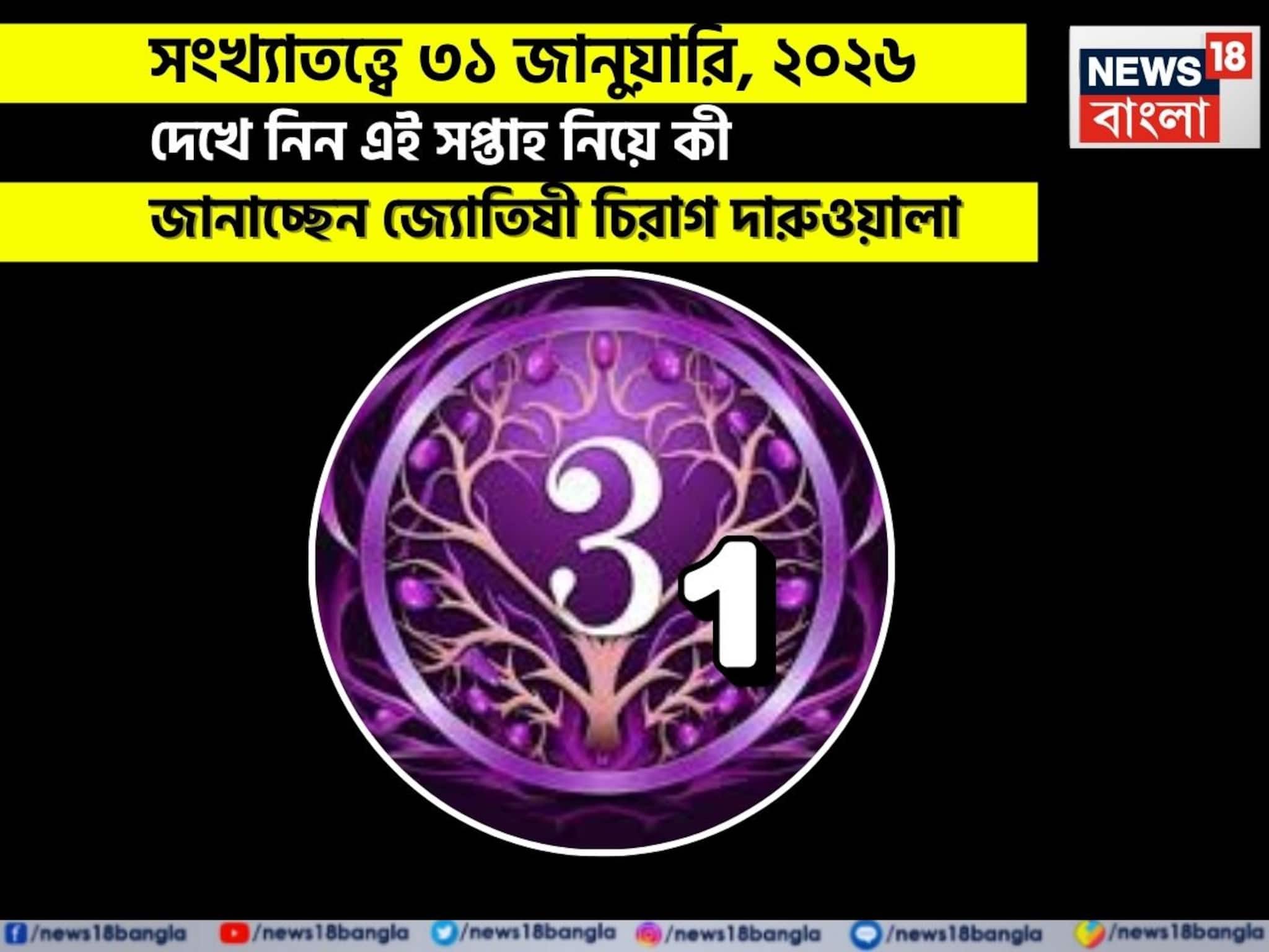 সংখ্যাতত্ত্বে ৩১ জানুয়ারি, কেমন যাবে আজকের দিন? জানাচ্ছেন জ্যোতিষী চিরাগ দারুওয়ালা