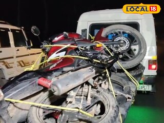 দুর্ঘটনাগ্রস্ত বাইক