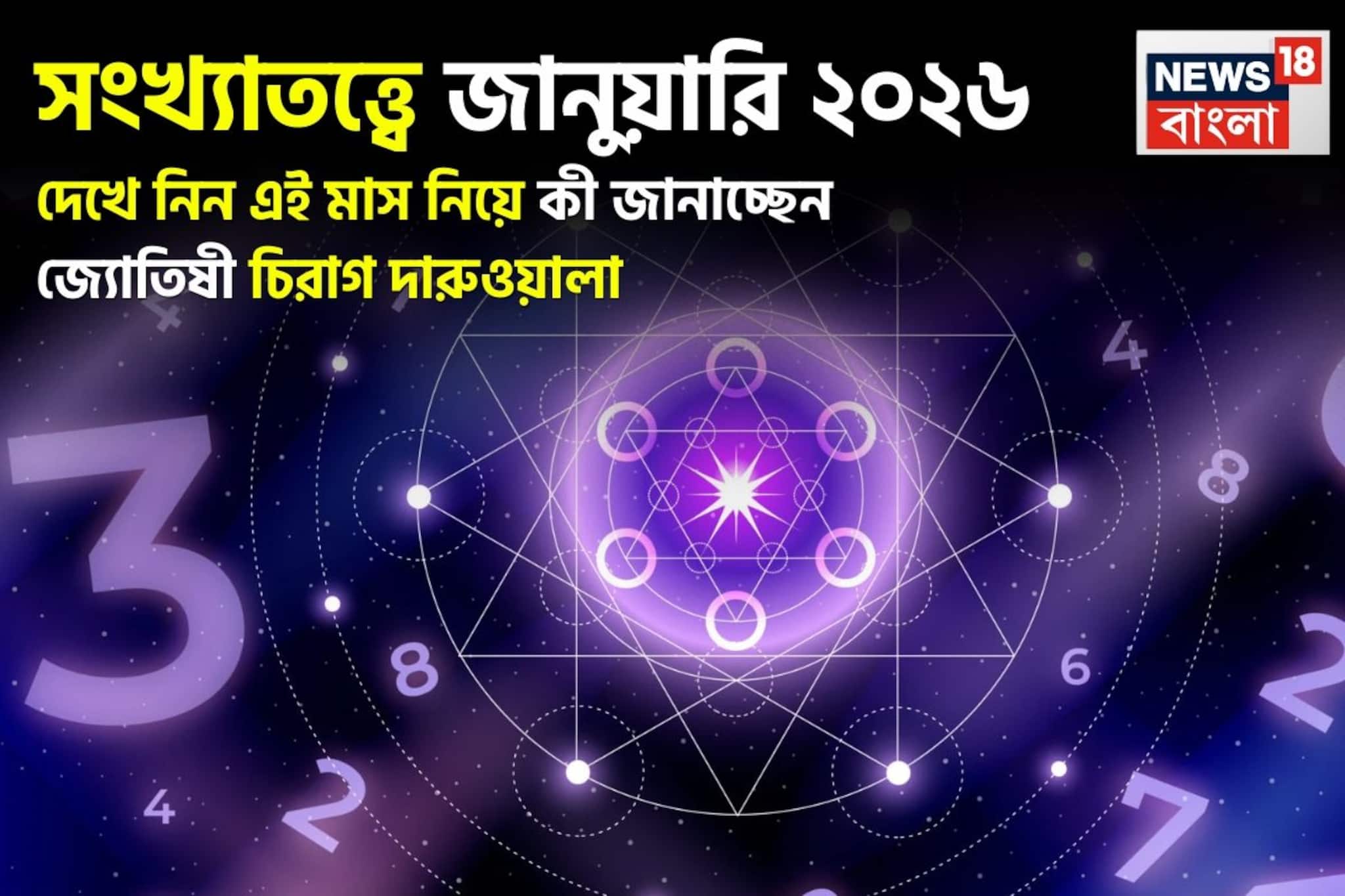সংখ্যাতত্ত্বে জানুয়ারি ২০২৬: দেখে নিন এই মাস কেমন যাবে আপনার? জানাচ্ছেন জ্যোতিষী চিরাগ