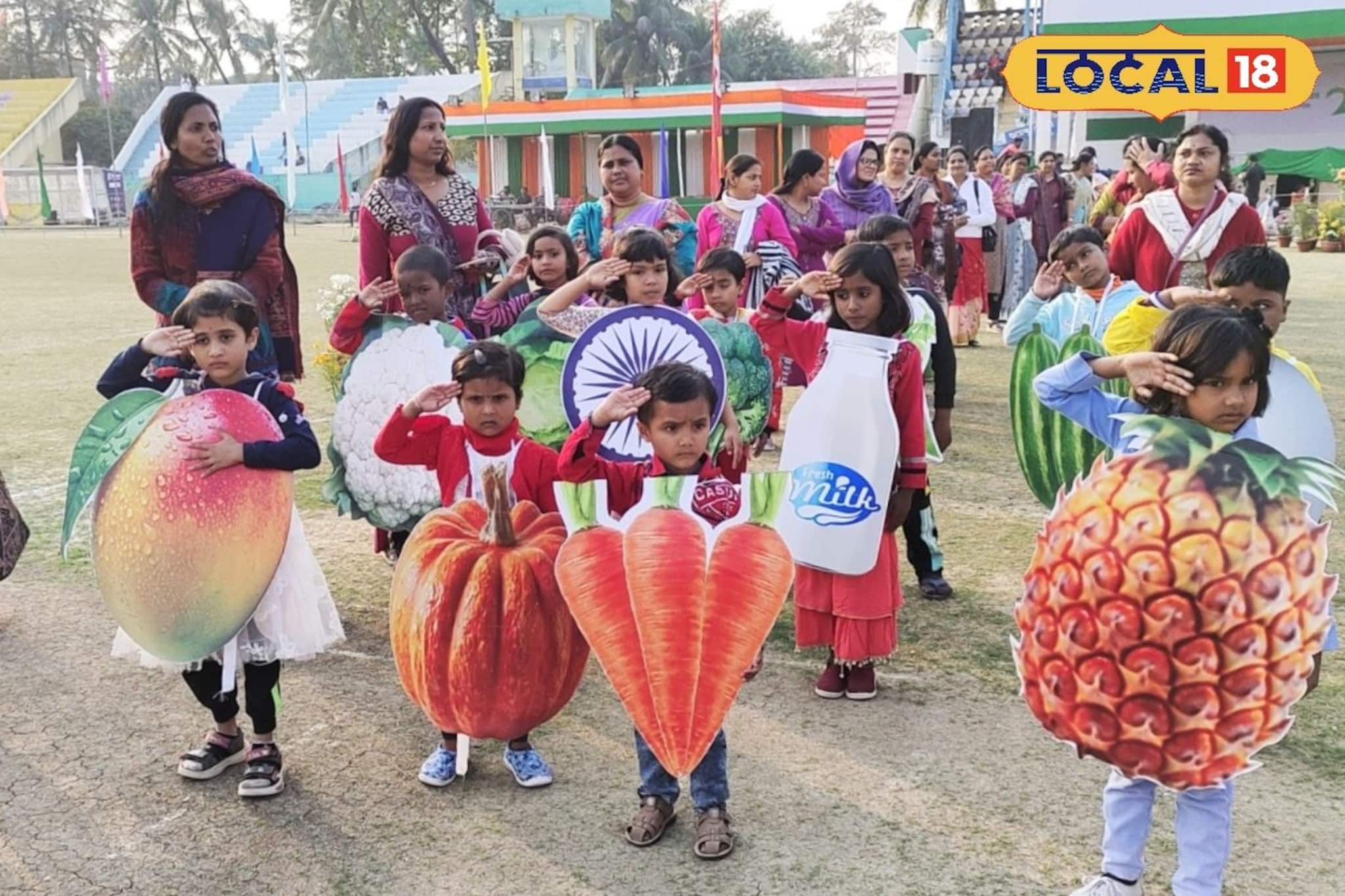 কেউ ফুলকপি, তো কেউ আম, প্রজাতন্ত্র দিবসের কুচকাওয়াজে পুষ্টির বার্তা! দেখে থ নেটিজেনরা