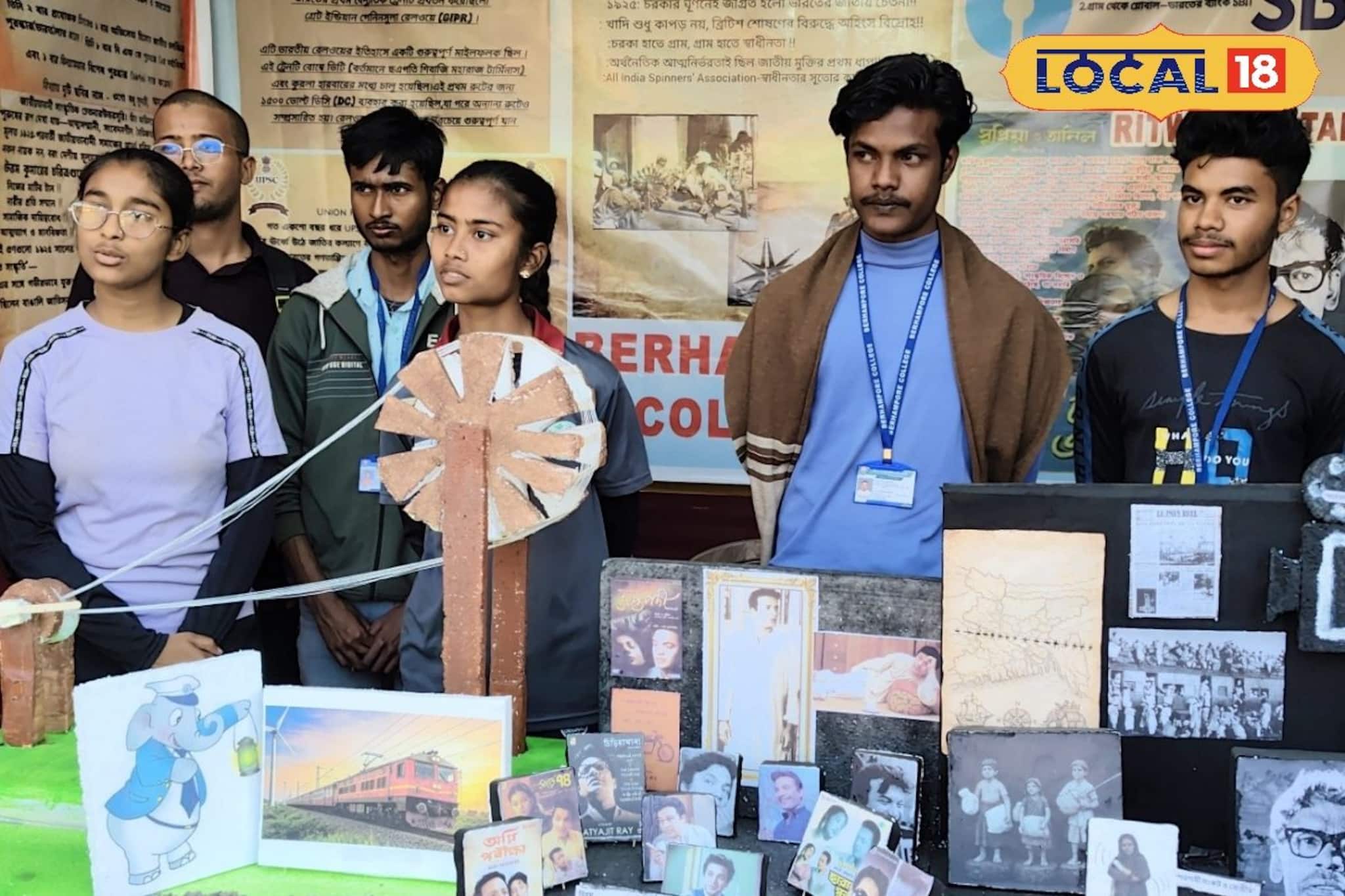 ১০০ বছরের ইতিহাস এক ফ্রেমে বাঁধল কলেজের পড়ুয়ারা, মডেলেই যেন জীবন্ত উত্তম কুমার!