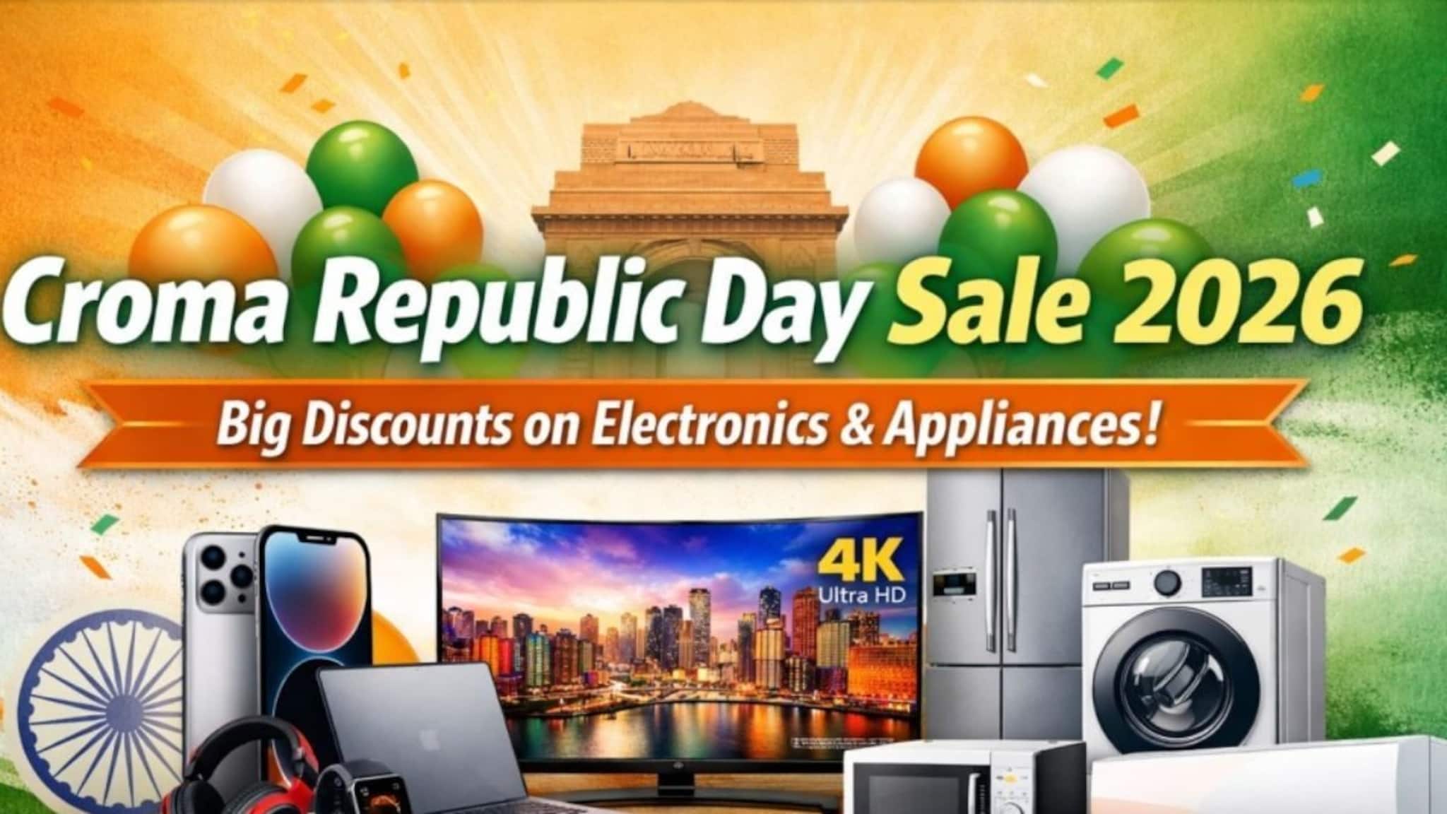 Republic Day Sale 2026: iPhone 17 মাত্র ৪৭,৯৯০ টাকা! স্মার্টফোন থেকে টিভি—সবেতেই ছাড় Croma Republic Day Sale-এ