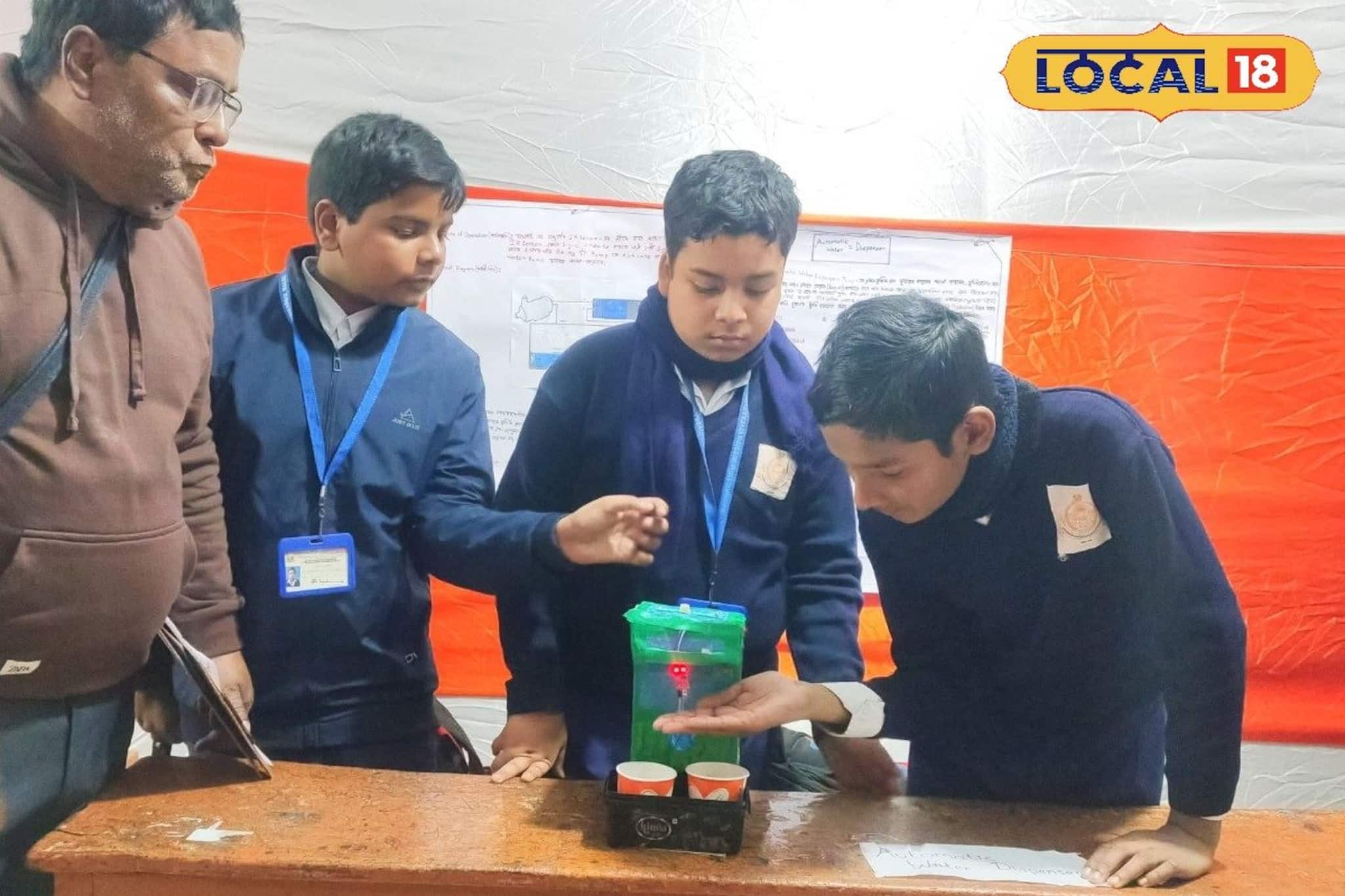 মালদহের স্কুলে মন ভাল করা ছবি, জলের অপচয় ঠেকাতে অভিনব নির্মাণ ৩ স্কুল পড়ুয়ার