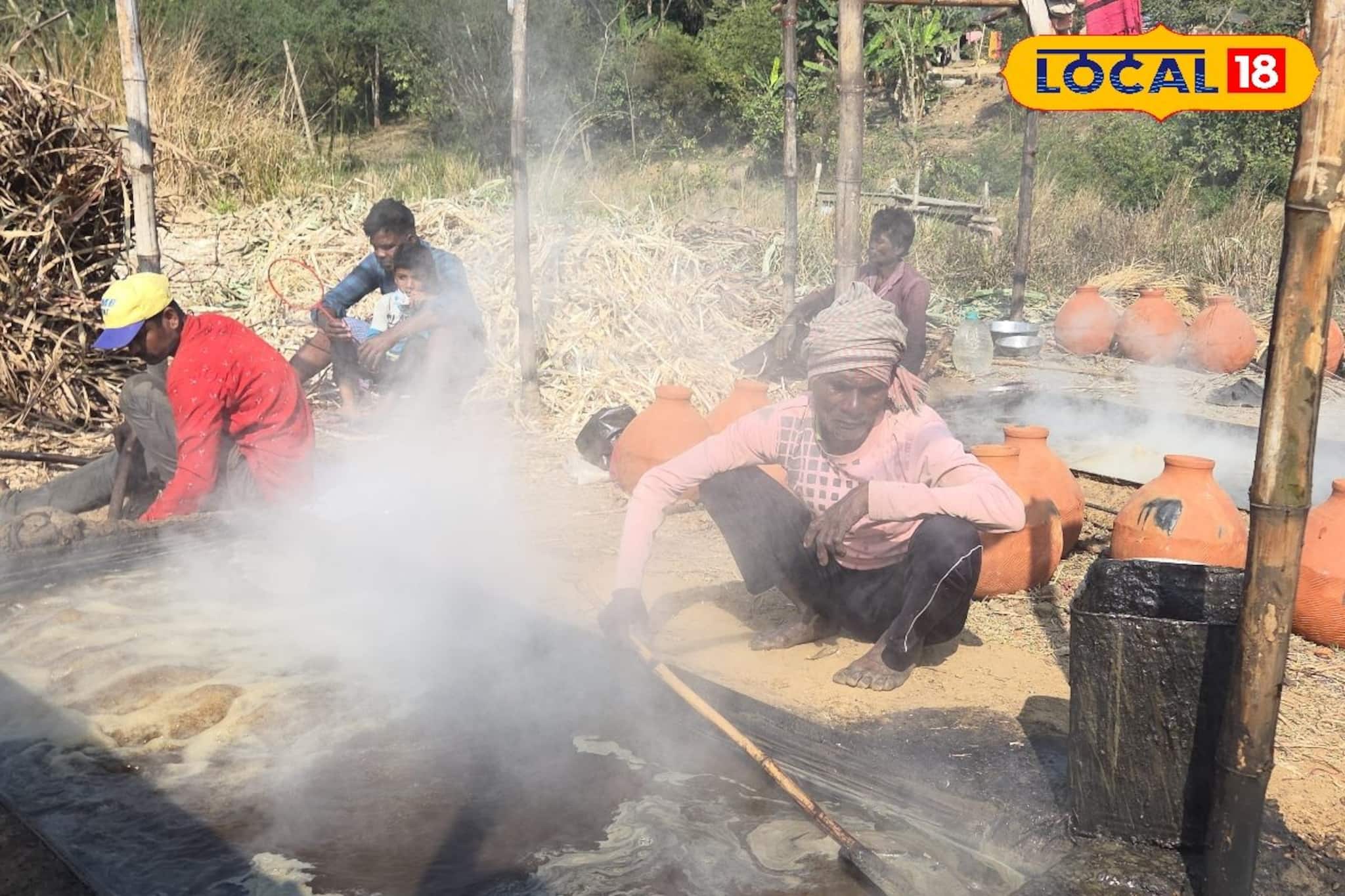 শীতের মরশুমে শুধু নলেন গুড় নয়, বাজার কাঁপাচ্ছে আখের গুড়ও! হাজার হাজার টাকা লাভ চাষিদের