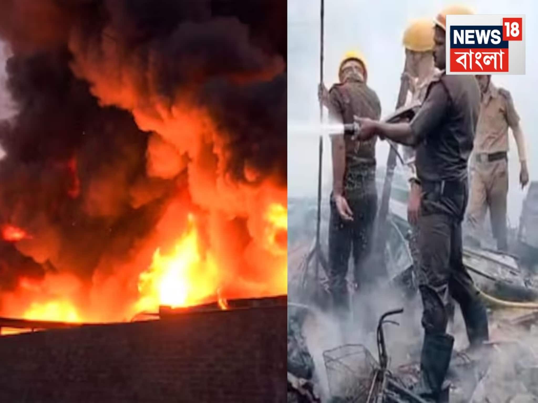 আনন্দপুরে এখনও নেভেনি আগুন! ঘটনাস্থলে পৌঁছলেন সাংসদ সায়নী ঘোষ, সব রকম সাহায্যের আশ্বাস