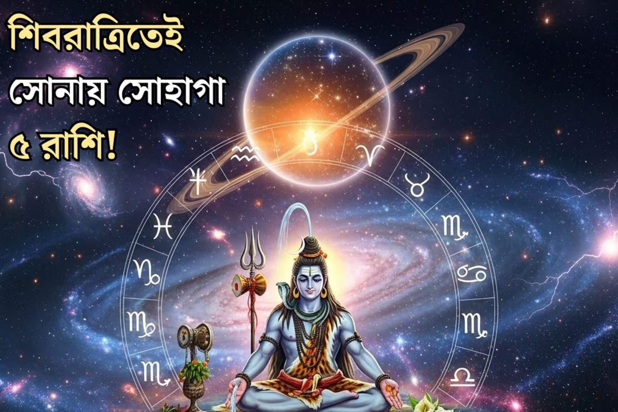 মহাশিবরাত্রি ৫ গ্রহের মহামিলনে পঞ্চগ্রহী যোগ! সোনায় সোহাগা হবে ৫ রাশির কপাল