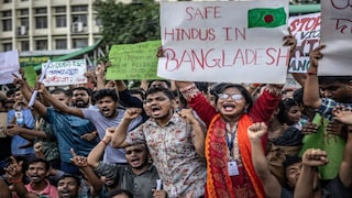 সংখ্যালঘুদের নিরাপত্তার জোরাল দাবি উঠেছে বাংলাদেশে৷  ছবি-এএফপি