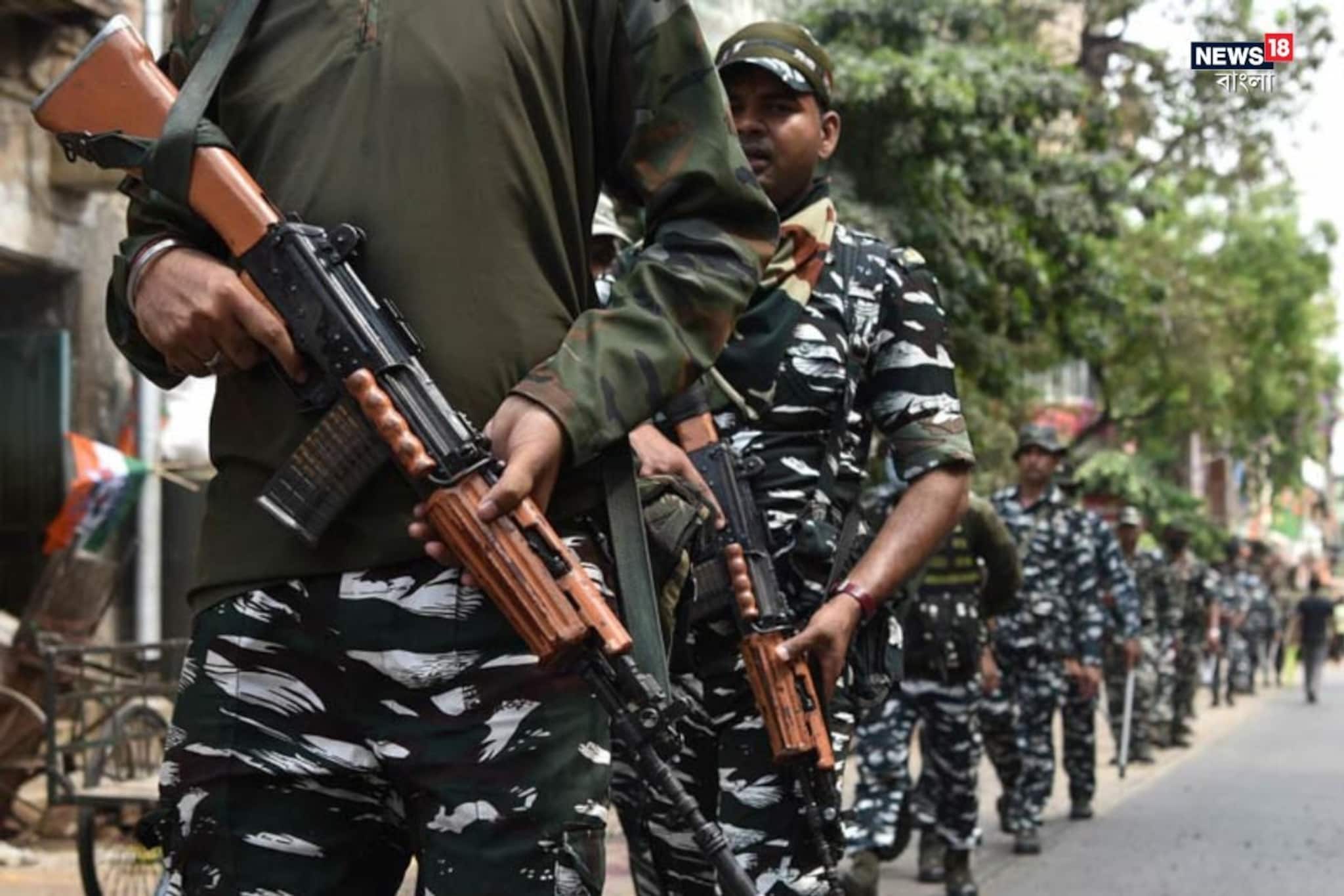 ভোটের আগেই রাজ্যে কেন্দ্রীয় বাহিনী, স্পর্শকাতর এলাকায় কড়া নজর নির্বাচন কমিশনের