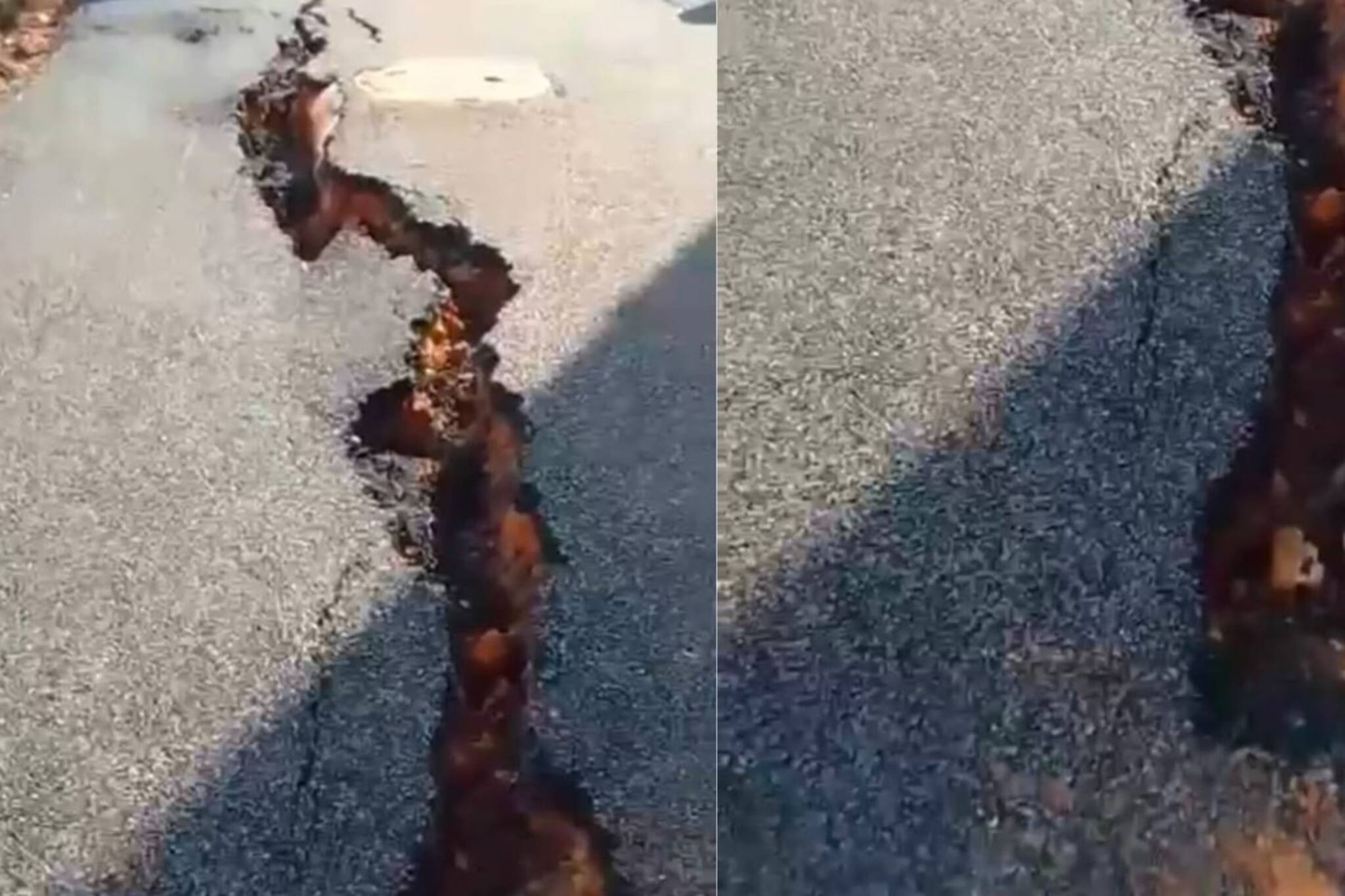 ভূমিকম্পে ফেটে চৌচির নতুন তৈরি রাস্তা! কলকাতায় কতটা প্রবল কম্পন, প্রমাণ বেহালায় ভূমিকম্পে ফেটে চৌচির নতুন তৈরি রাস্তা! কলকাতায় কতটা প্রবল কম্পন, প্রমাণ বেহালায়