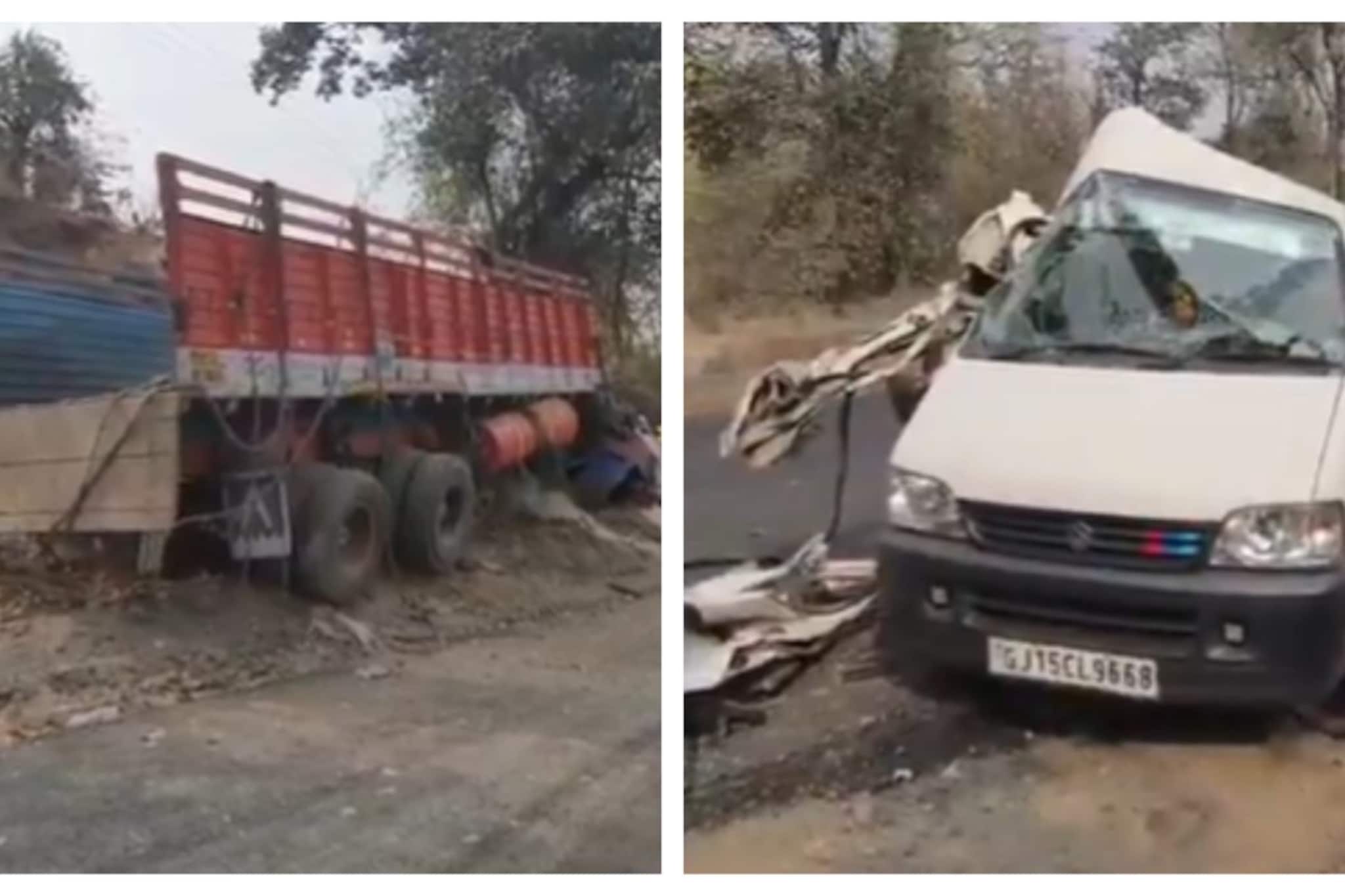 ট্রাক গাড়ির সংঘর্ষ! গুজরাতে ভয়াবহ দুর্ঘটনায় মৃত ৭