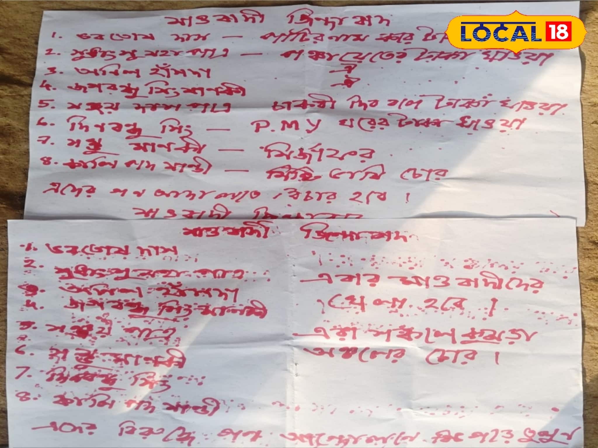 ভোটের আগে ফের মাওবাদী নামাঙ্কিত পোস্টার উদ্ধার, চাঞ্চল্য পুরুলিয়ায় ভোটের আগে ফের মাওবাদী নামাঙ্কিত পোস্টার উদ্ধার, চাঞ্চল্য পুরুলিয়ায়