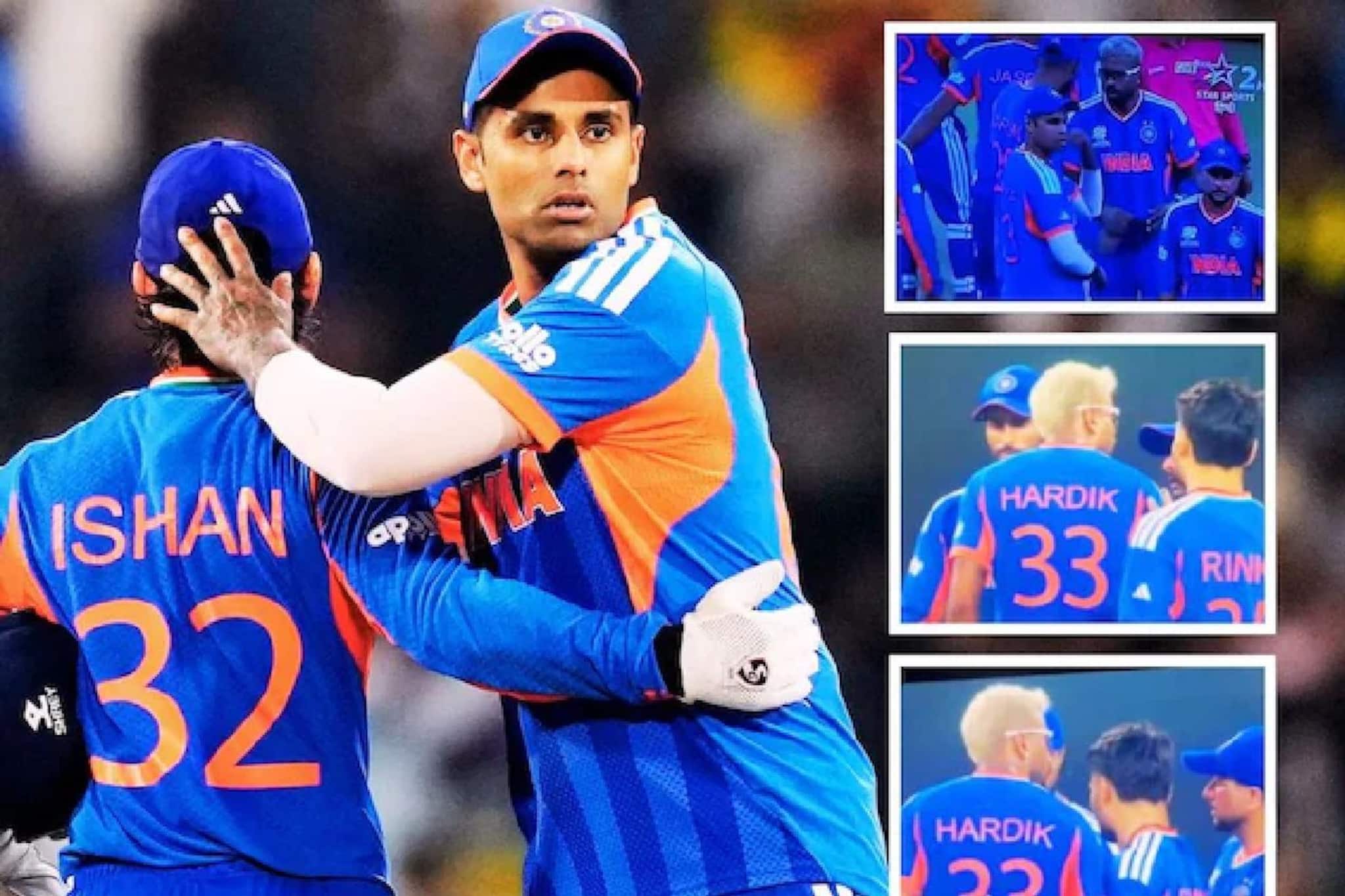 পাকিস্তানকে ঠ্যাঙানোর পর তারপর নিজেদের মধ্যেই মাঠে ঝগড়া হার্দিক-কুলদীপ-সূর্যের, ভিডিও পাকিস্তানকে ঠ্যাঙানোর পর তারপর নিজেদের মধ্যেই মাঠে ঝগড়া হার্দিক-কুলদীপ-সূর্যের, ভিডিও