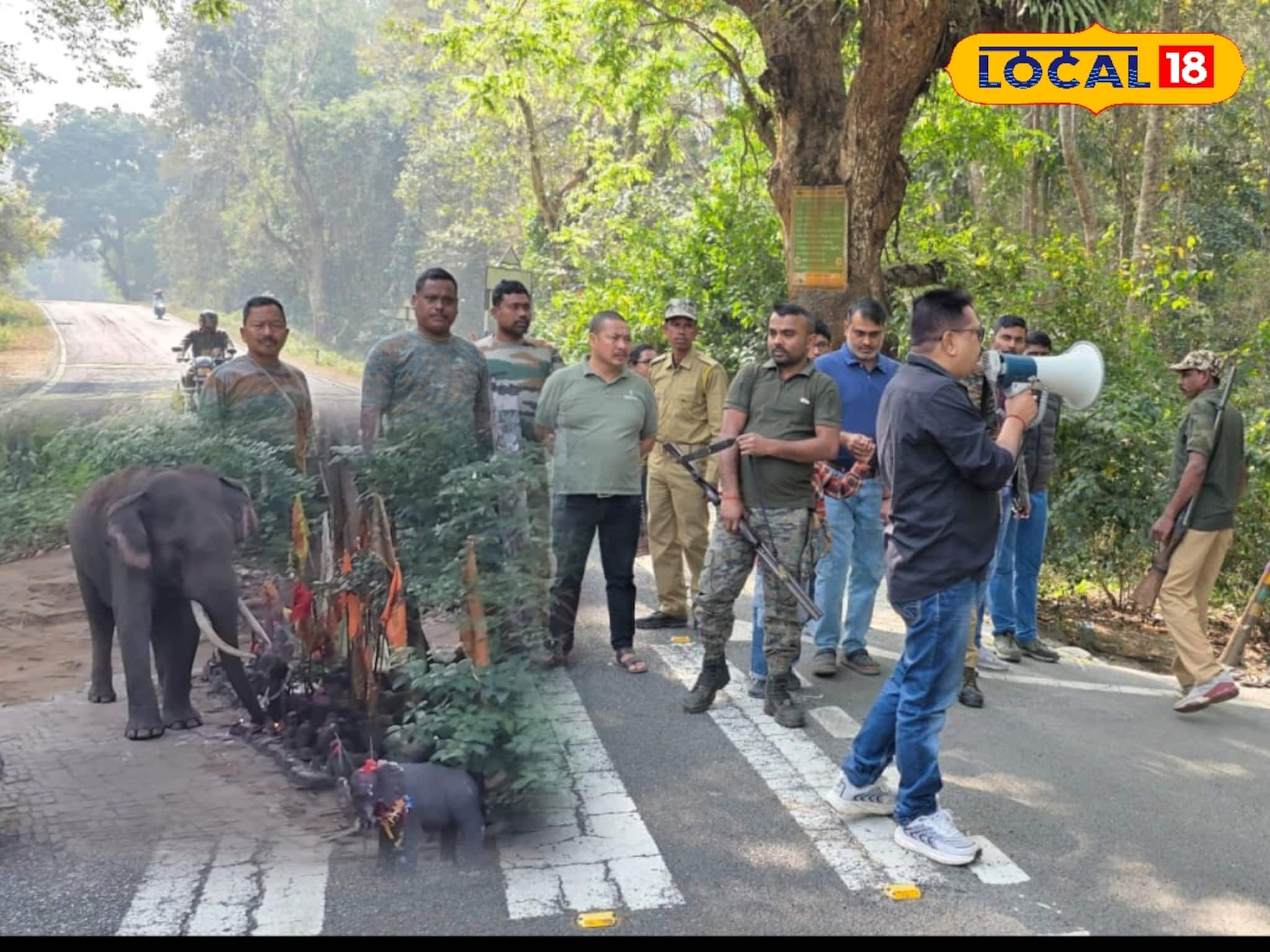 লাটাগুড়ির মহাকাল মন্দির গজরাজের দখলে! শিবরাত্রির আগে ভক্তদের জন্য সতর্কবার্তা বন দফতরের
