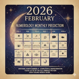 সংখ্যাতত্ত্বে ফেব্রুয়ারি ২০২৬: দেখে নিন এই মাস কেমন যাবে আপনার? দেখে নিন সংখ্যাতত্ত্বে ফেব্রুয়ারি ২০২৬: দেখে নিন এই মাস কেমন যাবে আপনার? দেখে নিন