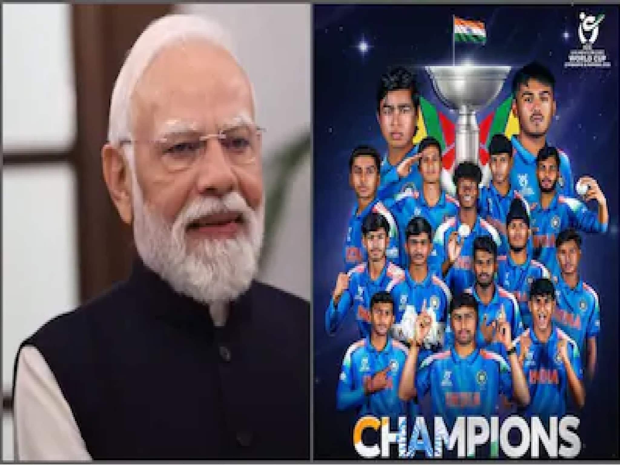 ‘বহু তরুণ খেলোয়াড়কে অনুপ্রাণিত করবে’, অনুর্ধ্ব ১৯ বিশ্বকাপ দলকে অভিনন্দন মোদির