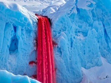 ঠিক যেন রক্তধারা ! অ্যান্টার্কটিকায় একটি জলপ্রপাত আছে যার রক্তবর্ণ দেখে চমকে উঠবেন