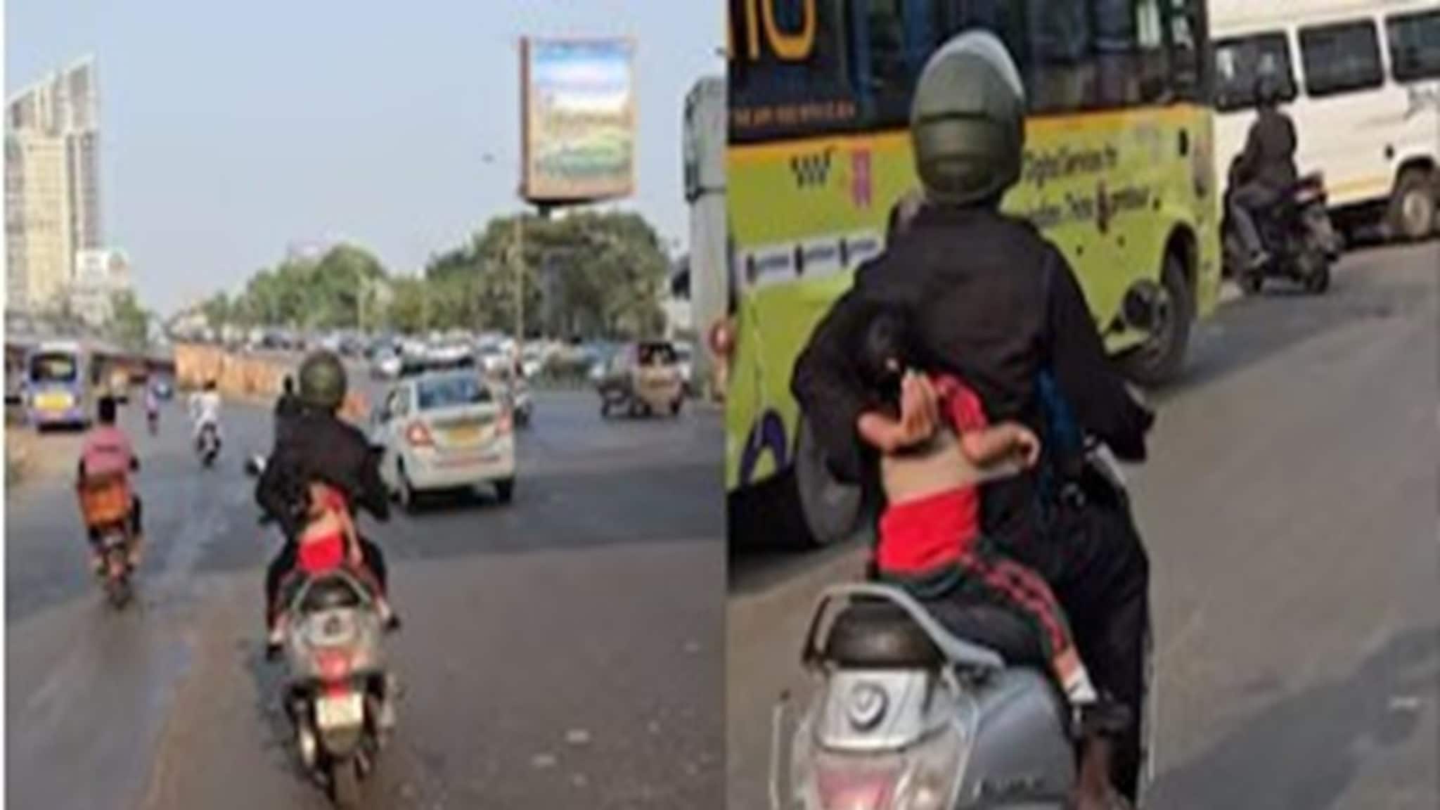 Viral Father Daughter Video: এক হাতে ধরা স্কুটারের হ্যান্ডেল, অন্য হাত আগলে রেখেছে একরত্তি মেয়েকে...বাবার স্কুটার চালানোর ভিডিও ভাইরাল