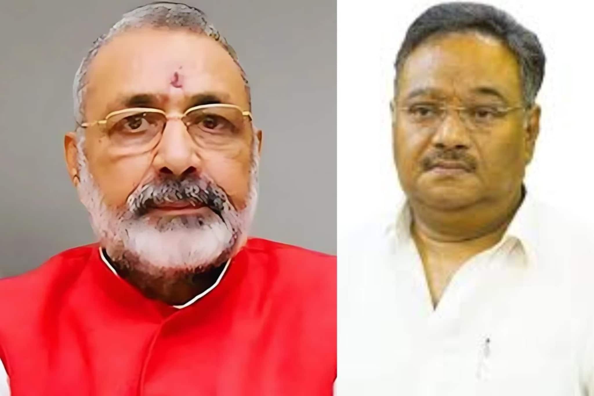 দলীয় দফতর নয়, বিমানবন্দরেই কেন্দ্রীয় মন্ত্রী গিরিরাজ সিংয়ের বৈঠকে শমীক! জরুরি বিষয়ে বৈঠক?