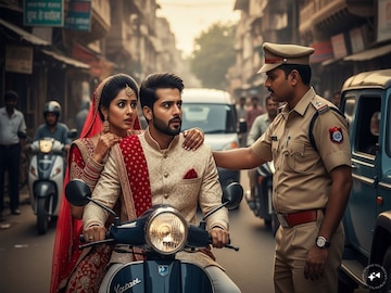 ভ্যালেন্টাইনস ডে-তে বিয়ের নোটিশ দিতে গিয়ে ফ্যাসাদে পাত্র-পাত্রী! স্কুটারে রাখা রিভলবার, কেন? কারণ শুনলে চমকে যাবেন Image -AI ভ্যালেন্টাইনস ডে-তে বিয়ের নোটিশ দিতে গিয়ে ফ্যাসাদে পাত্র-পাত্রী! স্কুটারে রাখা রিভলবার, কেন? কারণ শুনলে চমকে যাবেন Image -AI