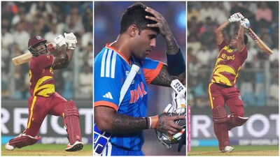 वेस्टइंडीज का विशाल स्कोर, टी20 विश्व कप सेमीफाइनल की दौड़ में भारत पर बढ़ा दबाव.