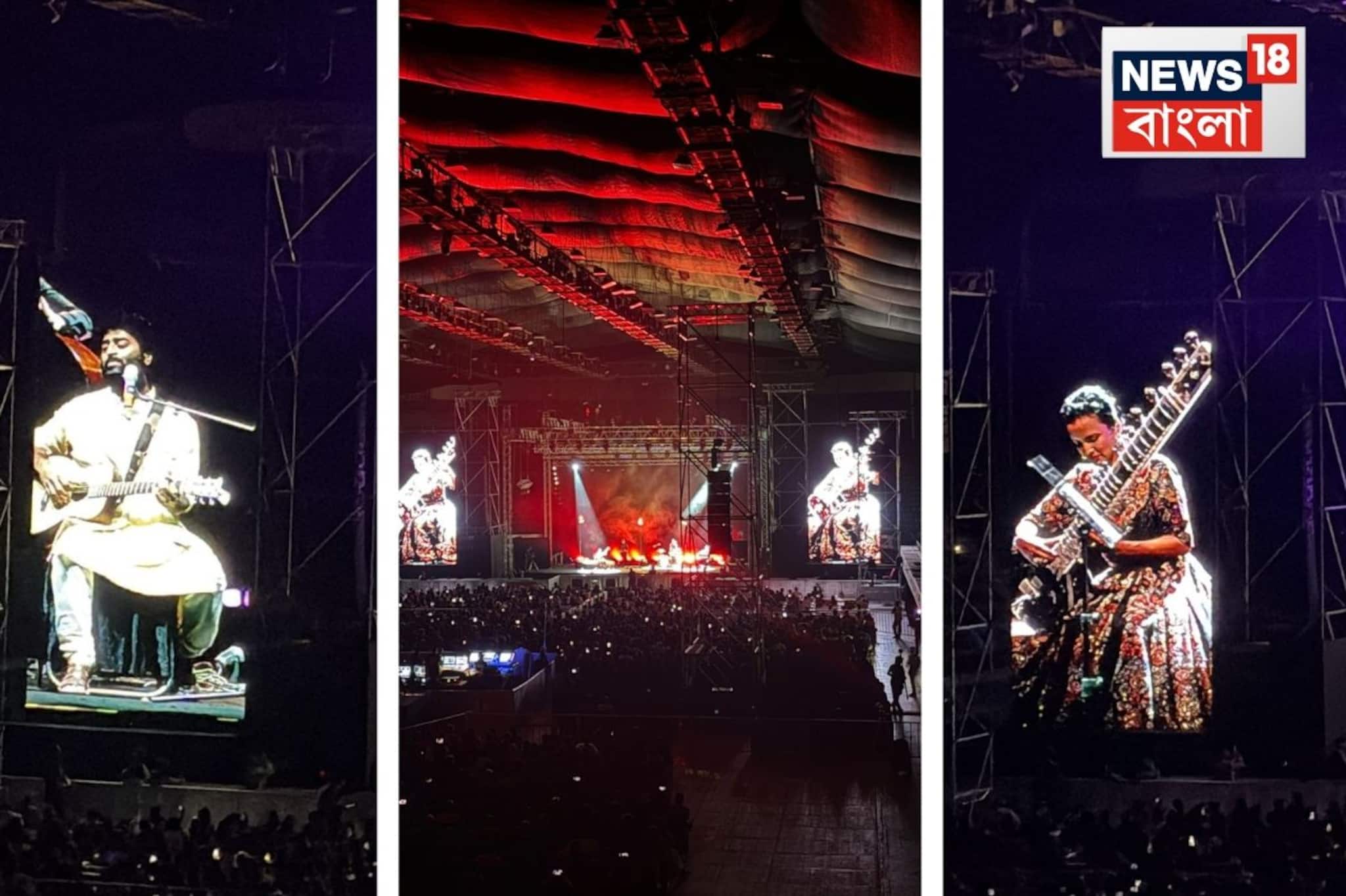 কলকাতায় অরিজিৎ সিং লাইভ, অনুষ্কা শঙ্করের সঙ্গে যুগলবন্দিতে অনন্য সন্ধ্যার সাক্ষী তিলোত্তমা