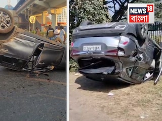 নিউটাউনে ভয়াবহ পথ দুর্ঘটনা নিউটাউনে ভয়াবহ পথ দুর্ঘটনা