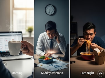 ওজন কমাতে খাবার 'স্কিপ' করছেন? এতে কী হচ্ছে শরীরে...ভাবতেও পারবেন না! ঠিক উপায় জানুন ওজন কমাতে খাবার 'স্কিপ' করছেন? এতে কী হচ্ছে শরীরে...ভাবতেও পারবেন না! ঠিক উপায় জানুন