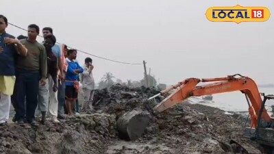 নদীবাঁধে ভাঙনের জেরে ভরা কোটালের আগে আতঙ্ক বাড়ছে