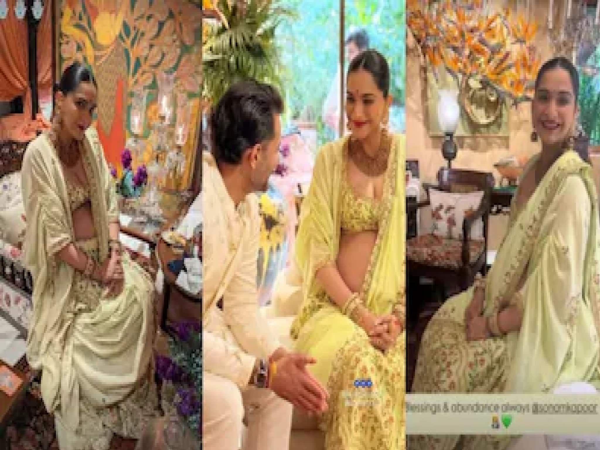 অন্তঃসত্ত্বা অবস্থাতেও স্টাইল স্টেটমেন্টে বাজিমাত! চর্চায় সোনম কাপুরের সাধভক্ষণ অনুষ্ঠান