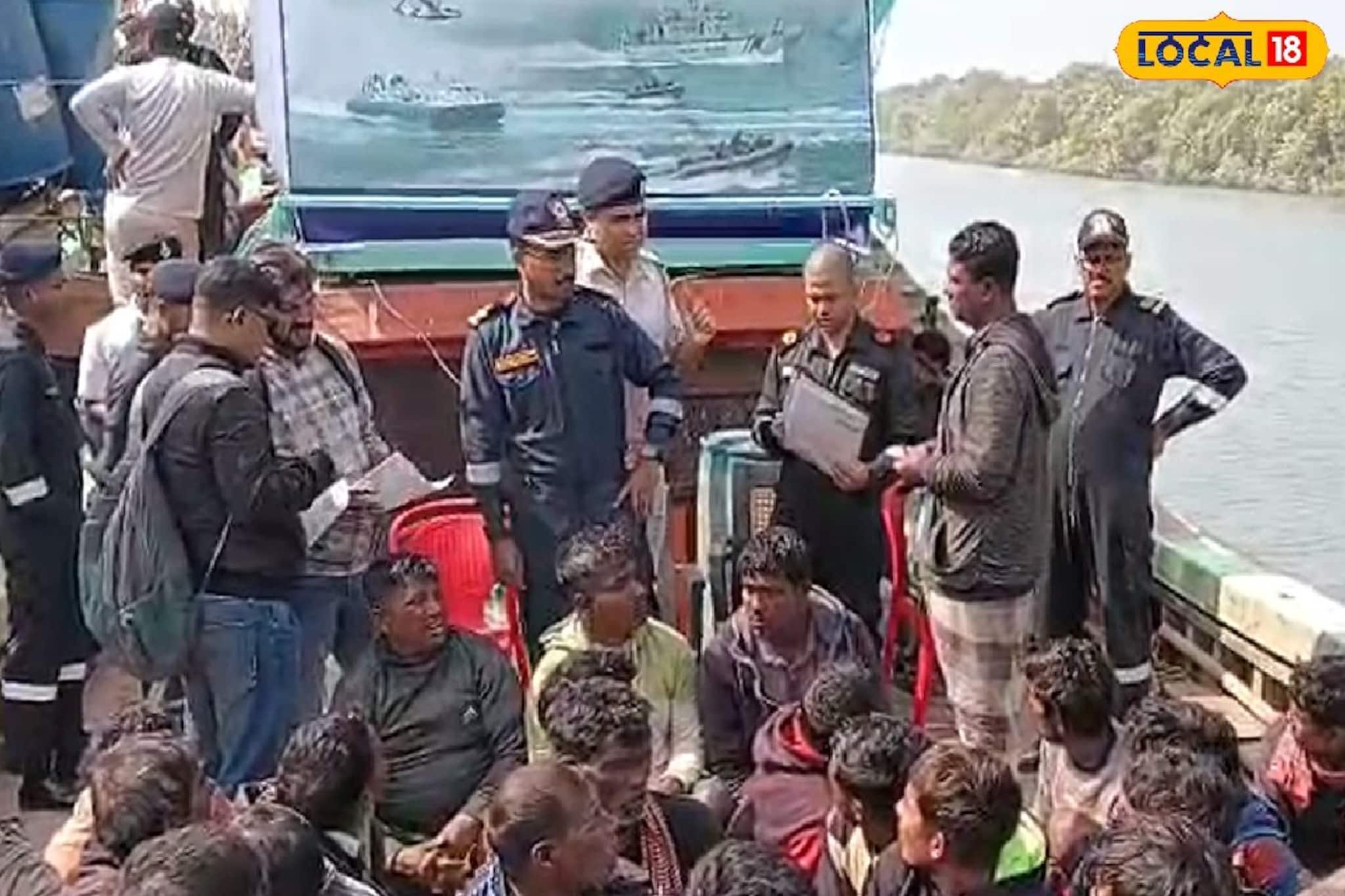 ভারতের জলসীমায় ঢুকে মৎস্য শিকার, কোস্ট গার্ডের হাতে পাকড়াও বাংলাদেশের ট্রলার