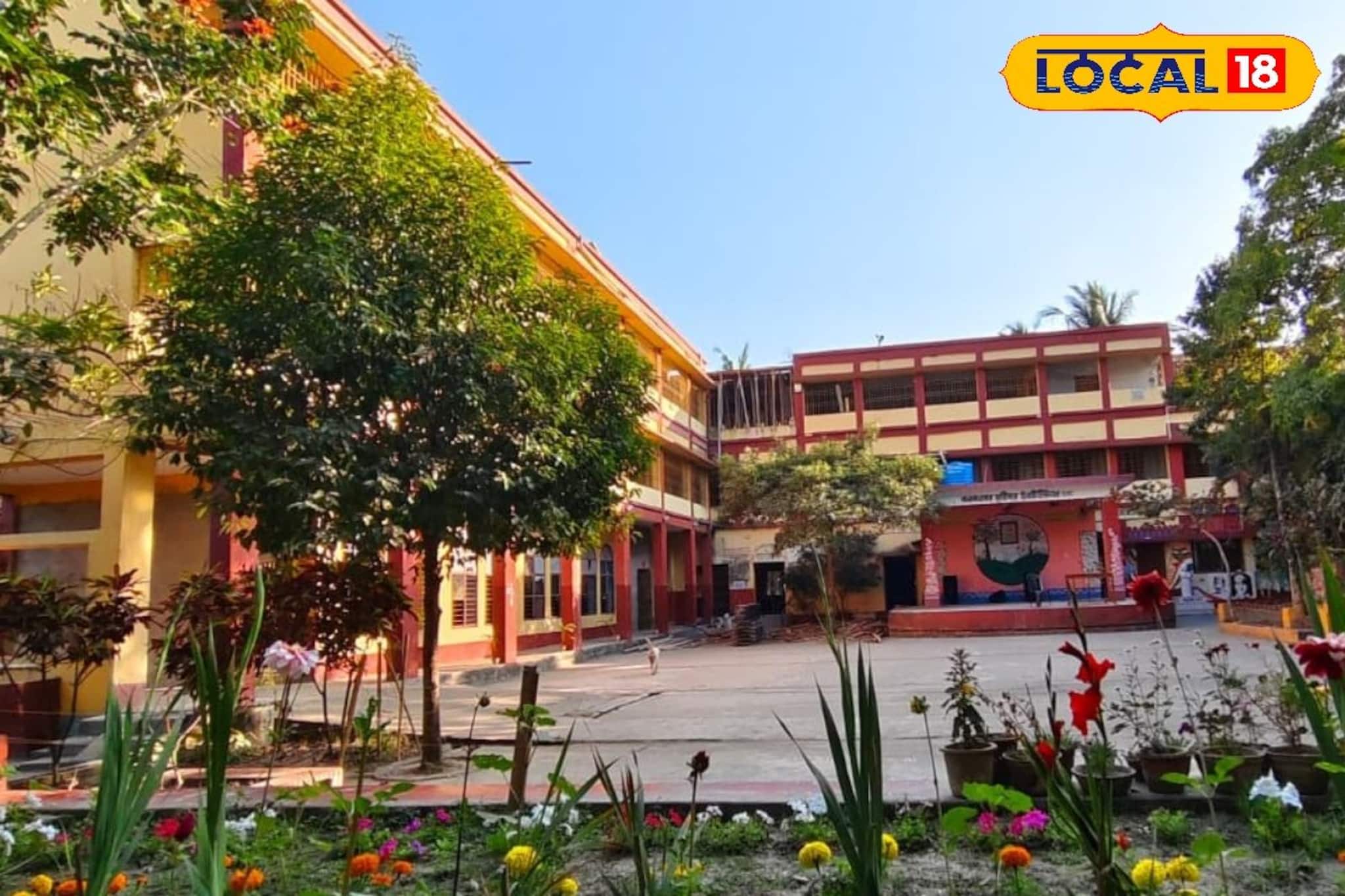 স্কুল তো নয়, যেন...! পড়ুয়াদের পাশাপাশি মন ভরছে বাসিন্দাদেরও, দেশি-বিদেশি বিরল ফুলের বাহারে