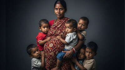 একজন মহিলা কটি সন্তান ধারণ করতে পারেন? ছবিঃ এআই। 