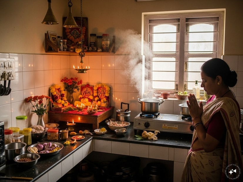 ভারতের ঘর যতই ছোট হোক, প্রায় প্রতিটি বাড়িতেই একটি পুজোর জায়গা বা মন্দির থাকে। অনেক সময় জায়গার অভাবে অনেকেই রান্নাঘরের এক কোণে ছোট্ট পুজোর আসন সাজিয়ে নেন। তবে বাস্তু শাস্ত্রের মতে, রান্নাঘরকে পুজোর জন্য আদর্শ জায়গা ধরা হয় না। এর প্রধান কারণ রান্নাঘরের শক্তি বা এনার্জি। এই এনার্জি কীভাবে প্রভাব ফেলতে পারে, চলুন দেখে নেওয়া যাক।