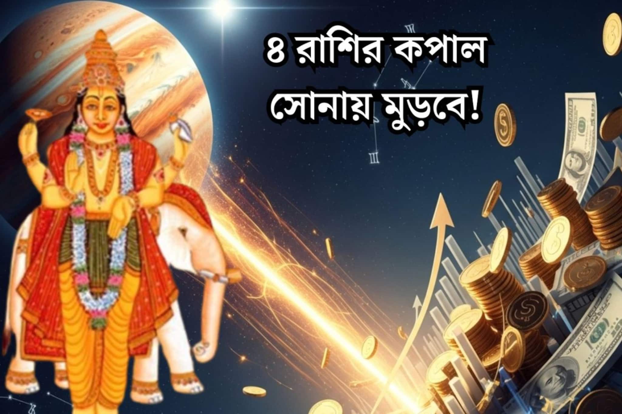 দেবগুরুর ডবল ‘ধামাকা’! গজকেশরী রাজযোগে ৪ রাশির বৃহস্পতি তুঙ্গে, সোনায় মুড়বে কপাল দেবগুরুর ডবল ‘ধামাকা’! গজকেশরী রাজযোগে ৪ রাশির বৃহস্পতি তুঙ্গে, সোনায় মুড়বে কপাল