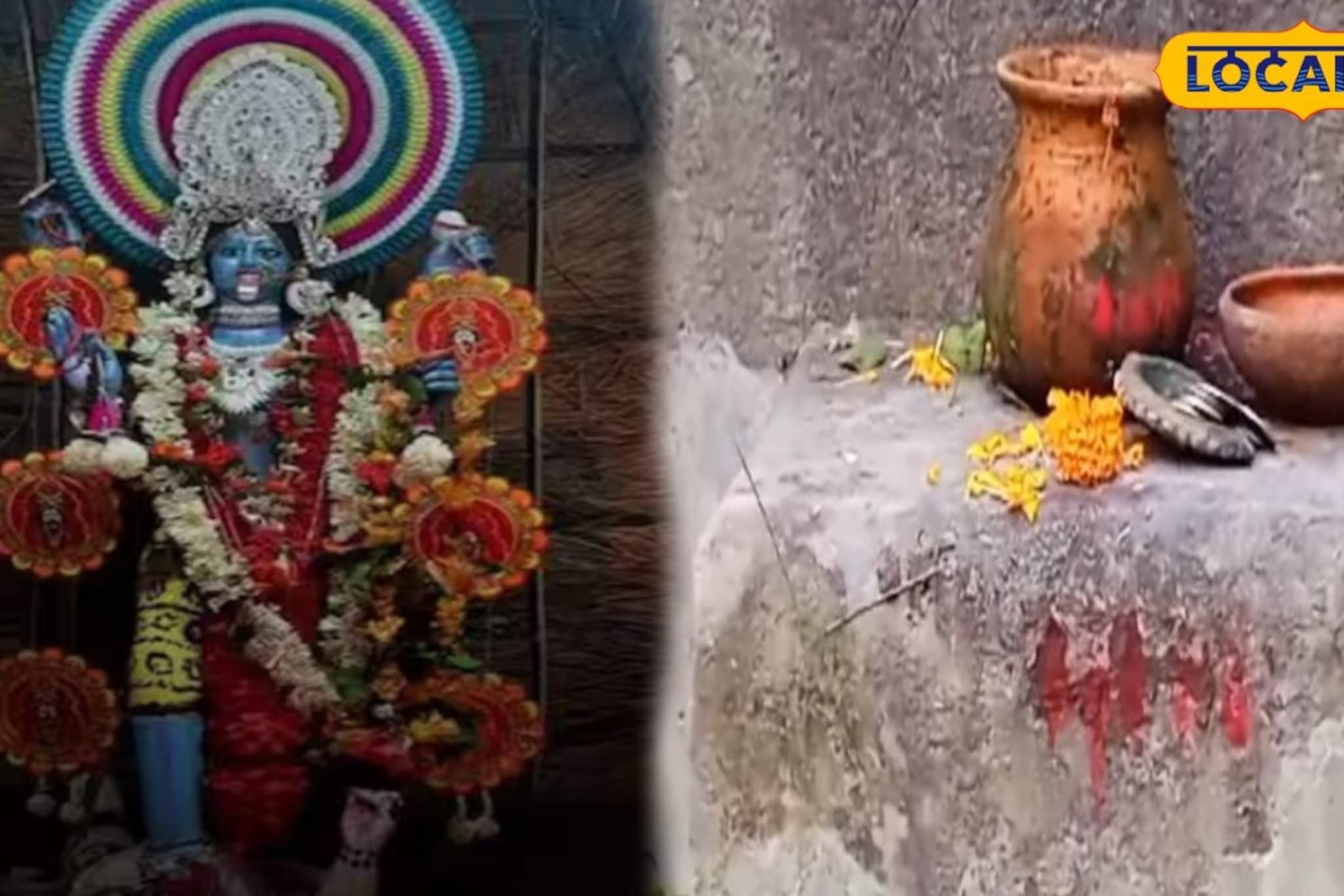 বালুরঘাটের জাগ্রত ডাকাত কালী! দেবীর পরনে বাঘছাল, ডাকাতদের হাতে মা তারার পুজো শুরু