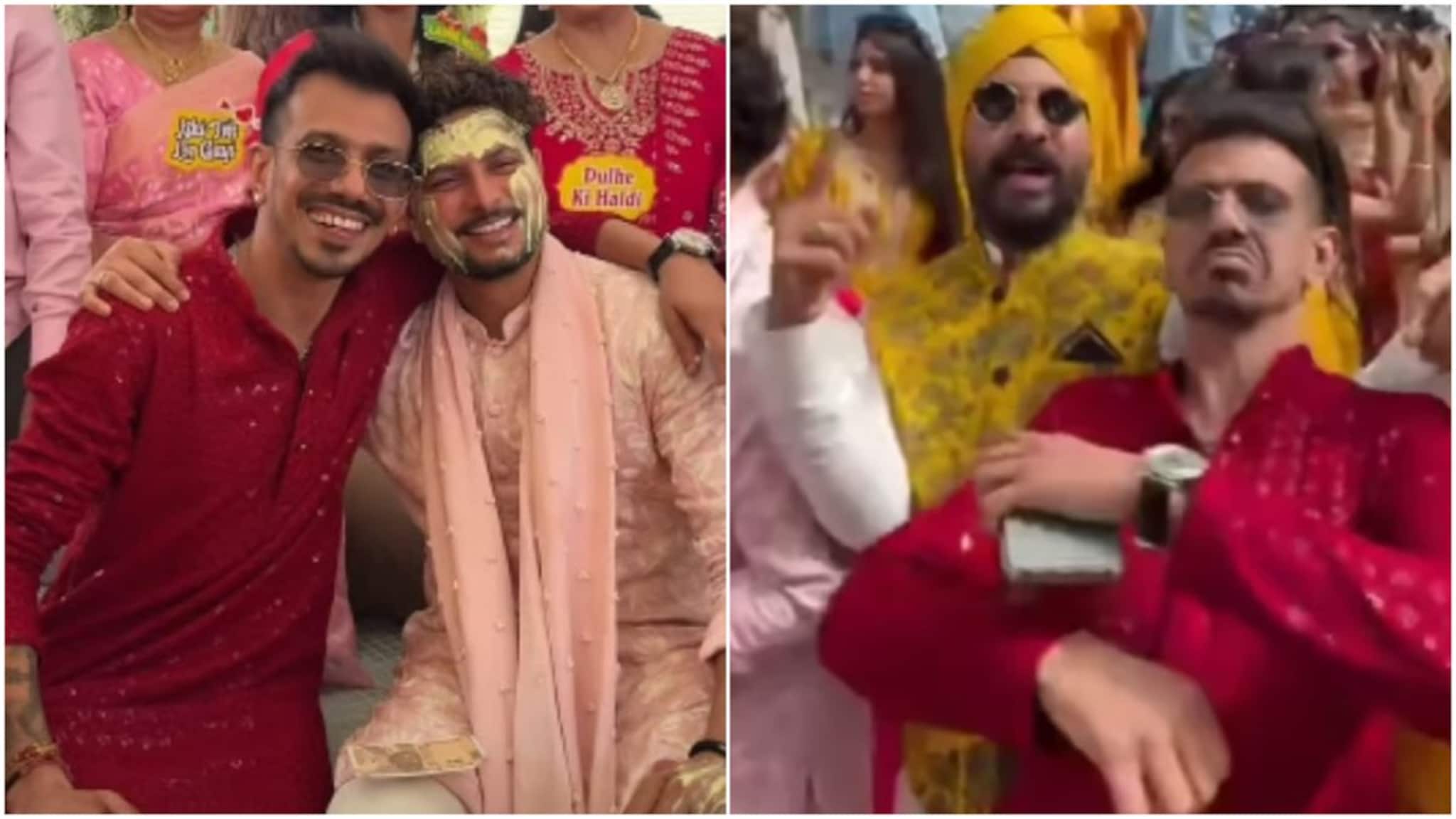 কুলদীপের বিয়ের হলদিতে চুটিয়ে নাচলেন চাহল! ঝড় তুলল ভিডিও